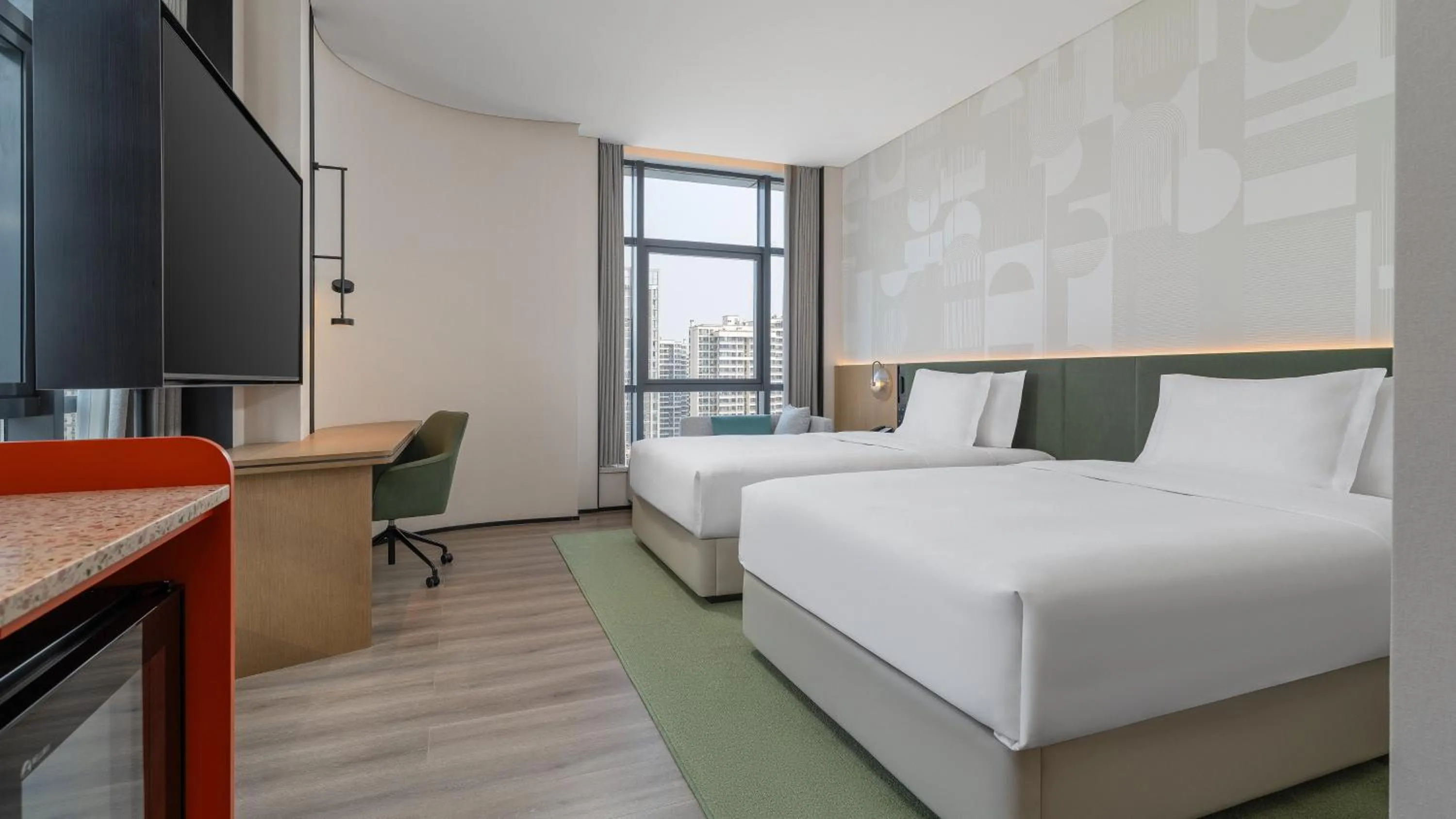 Standard Double Room with Two Double Beds in EVEN Hotel Chengdu Phoenix Mountain by IHG