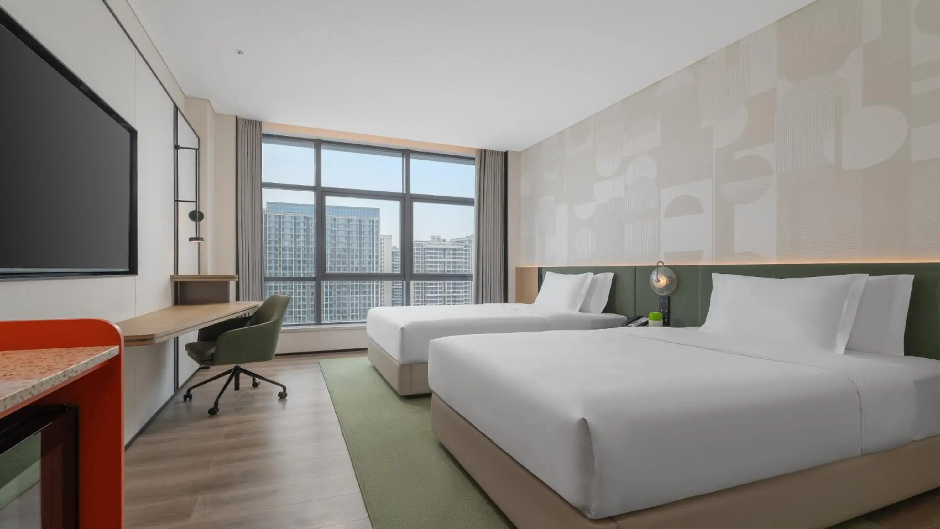 Premium Double Room with Two Double Beds in EVEN Hotel Chengdu Phoenix Mountain by IHG Premium Double Room with Two Double Beds in EVEN Hotel Chengdu Phoenix Mountain by IHG
