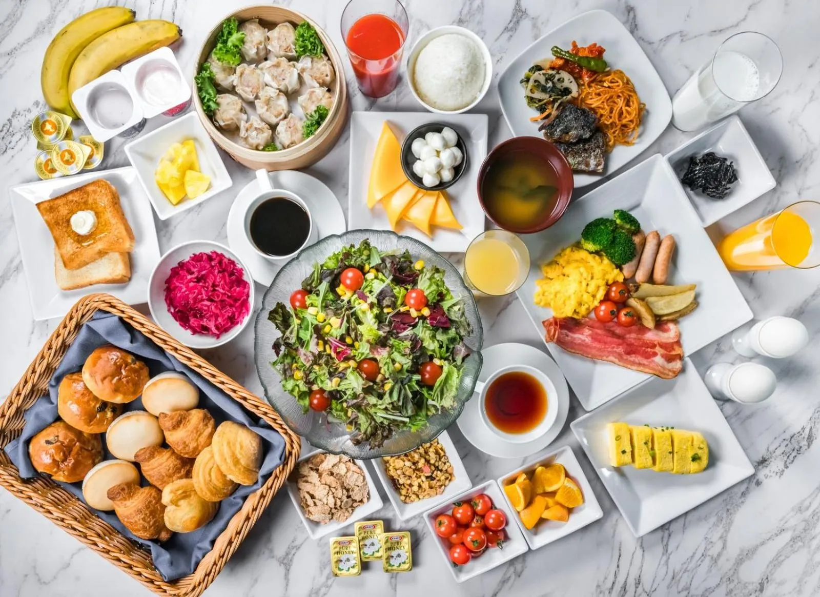 Buffet breakfast in Noku Kyoto