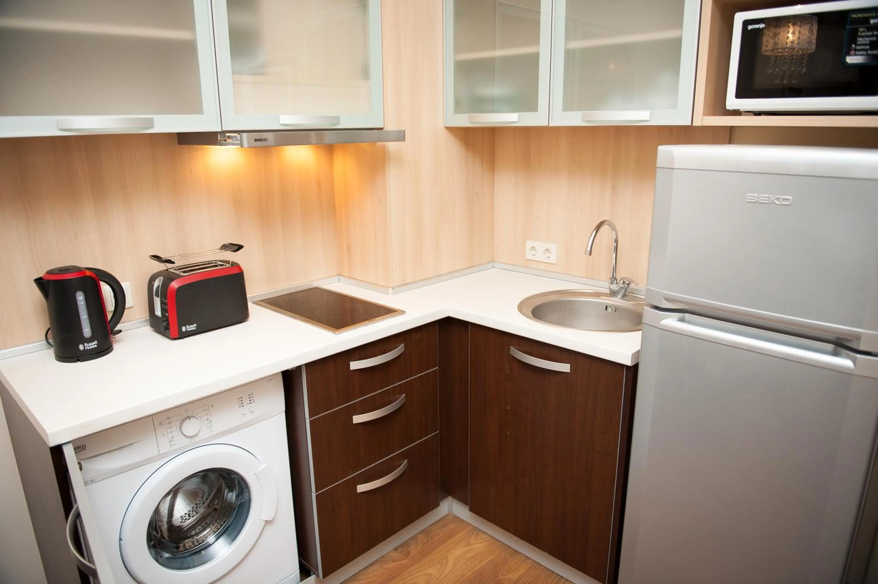 Kitchen or kitchenette in Sea View Rental Iglika Apartments