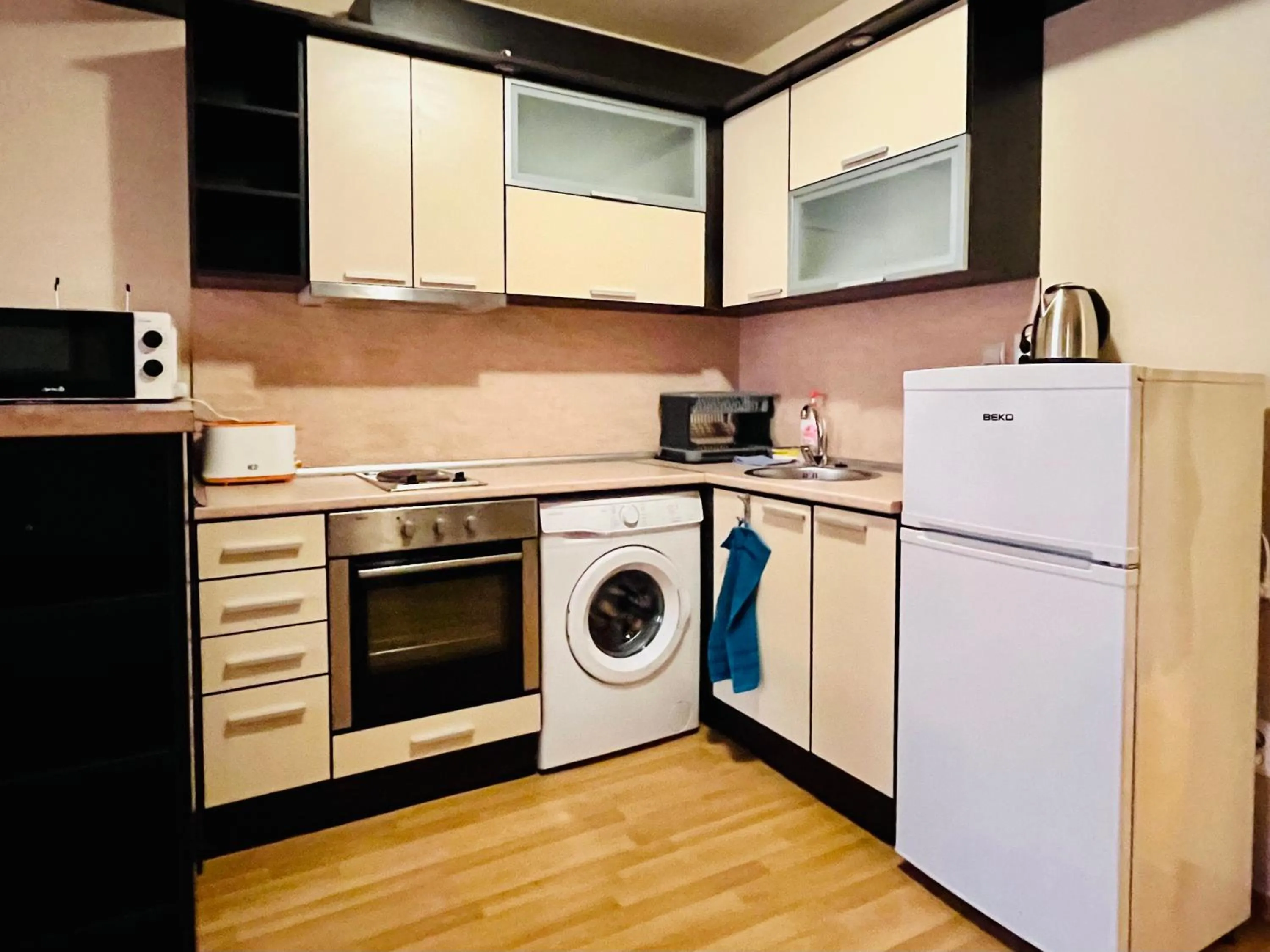 Kitchen or kitchenette in Sea View Rental Iglika Apartments