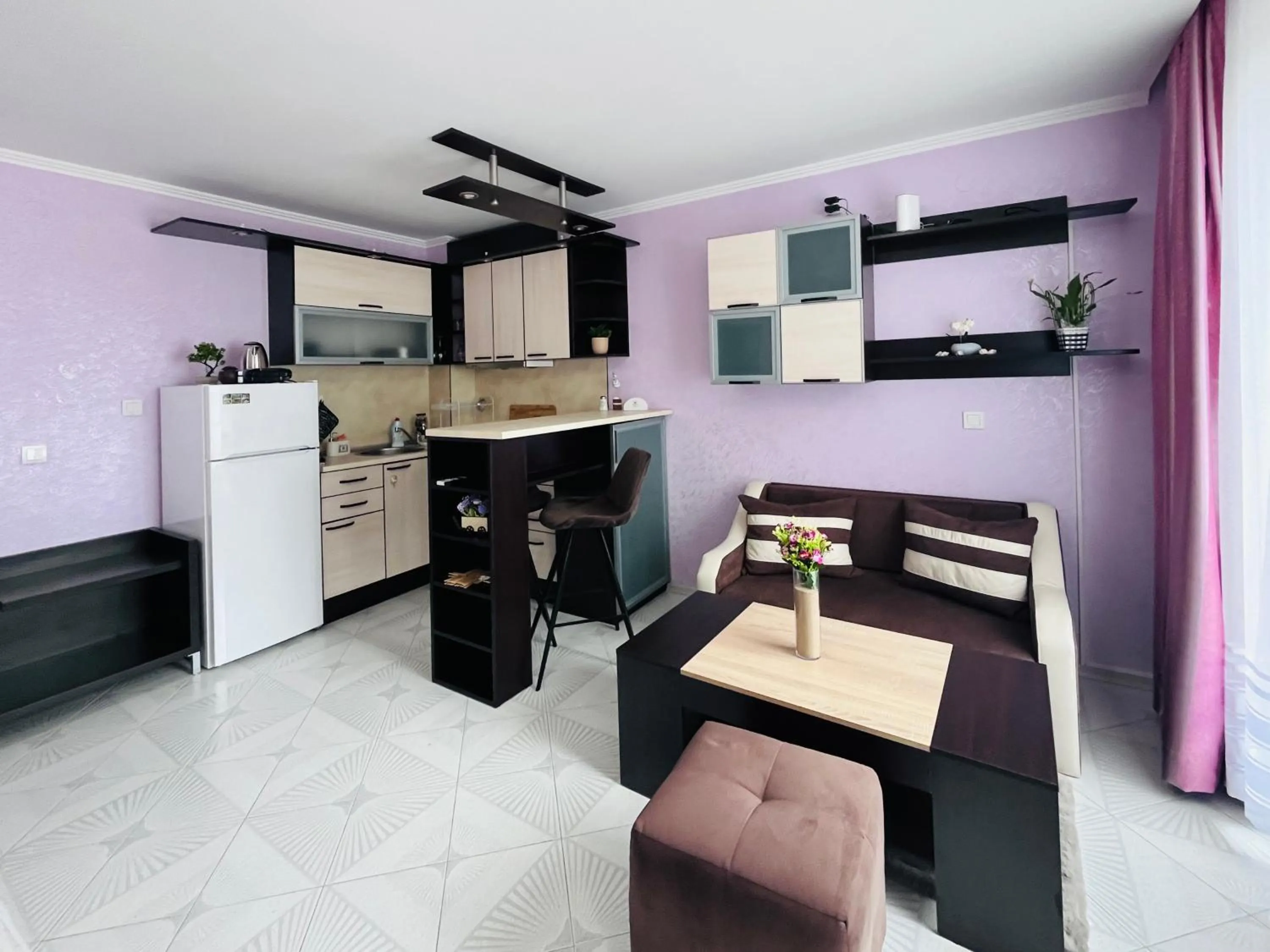 Kitchen or kitchenette in Sea View Rental Iglika Apartments