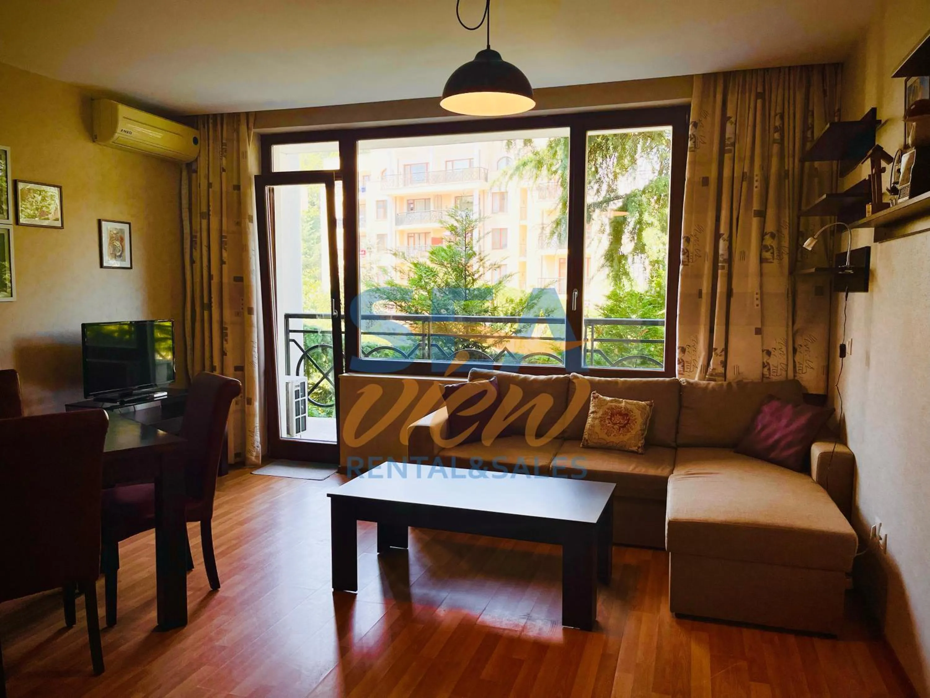 Living room in Sea View Rental Iglika Apartments