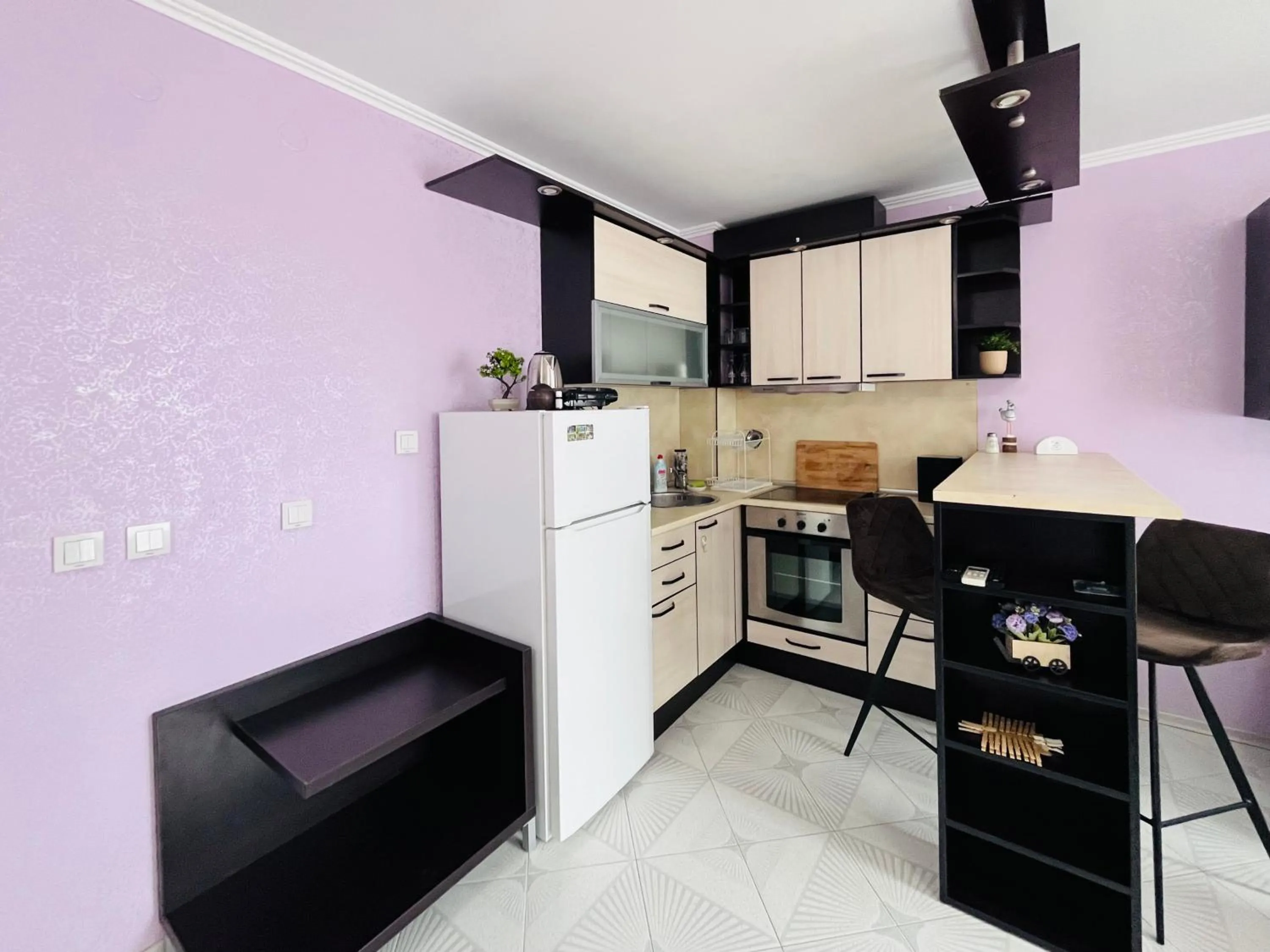 Kitchen or kitchenette in Sea View Rental Iglika Apartments