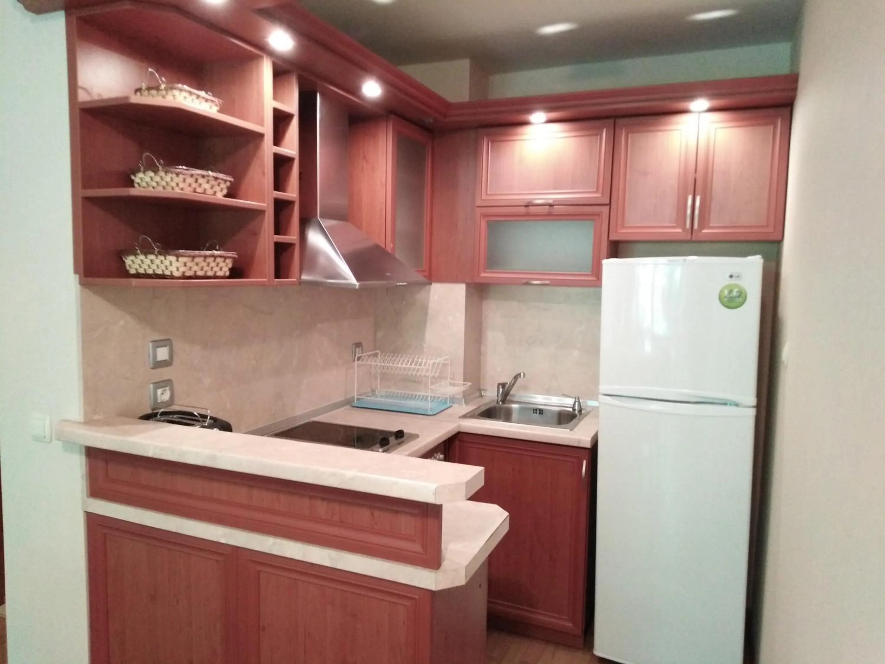 Kitchen or kitchenette in Sea View Rental Iglika Apartments
