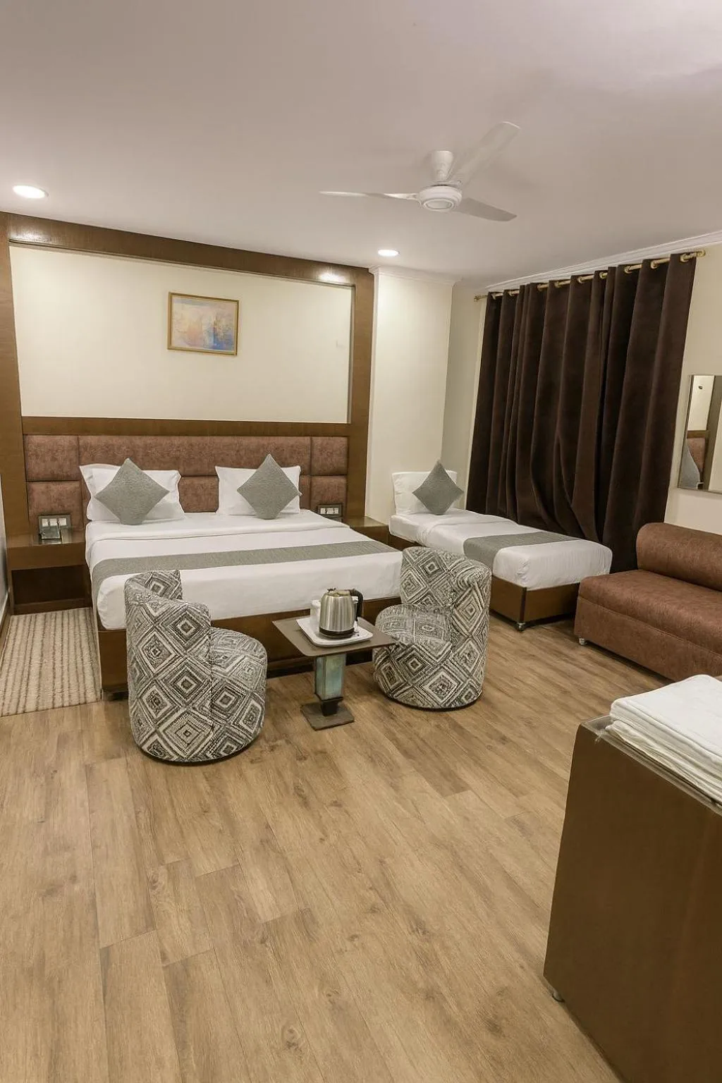 Bed in Hotel Radiance, Karol Bagh, New Delhi