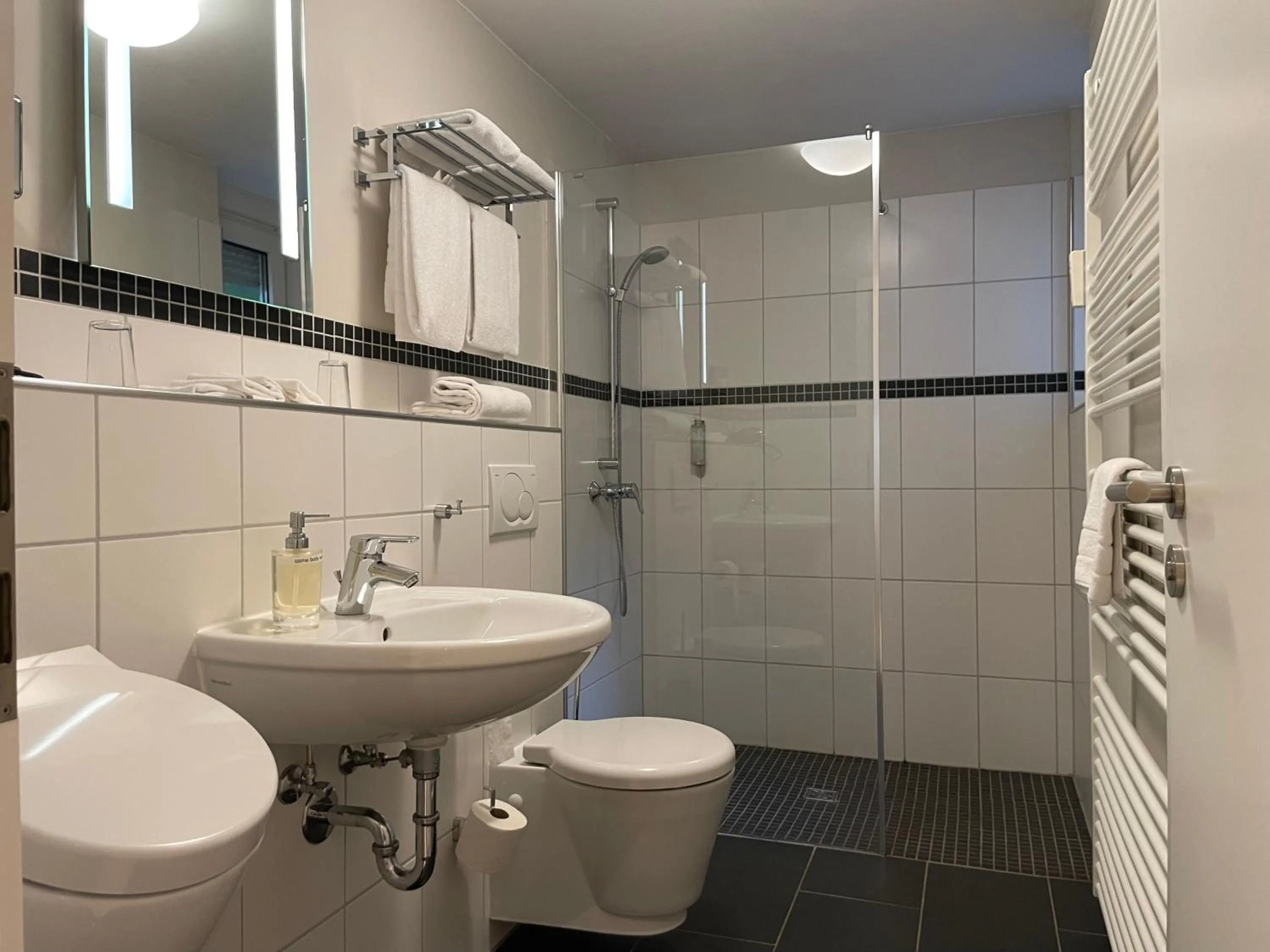 Shower in Villa Waldfrieden - Design trifft Budget