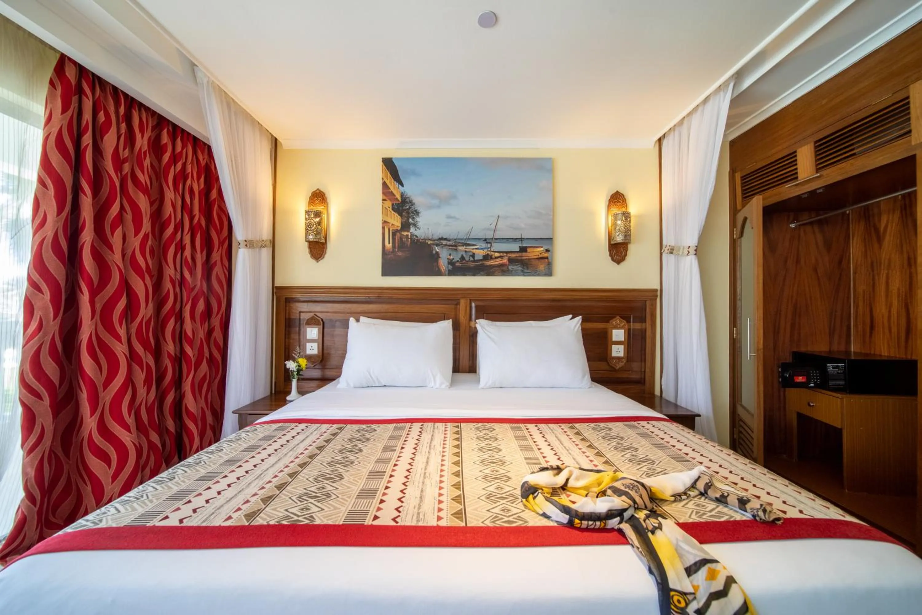 Bed in PrideInn Paradise Beach Resort & Spa Mombasa