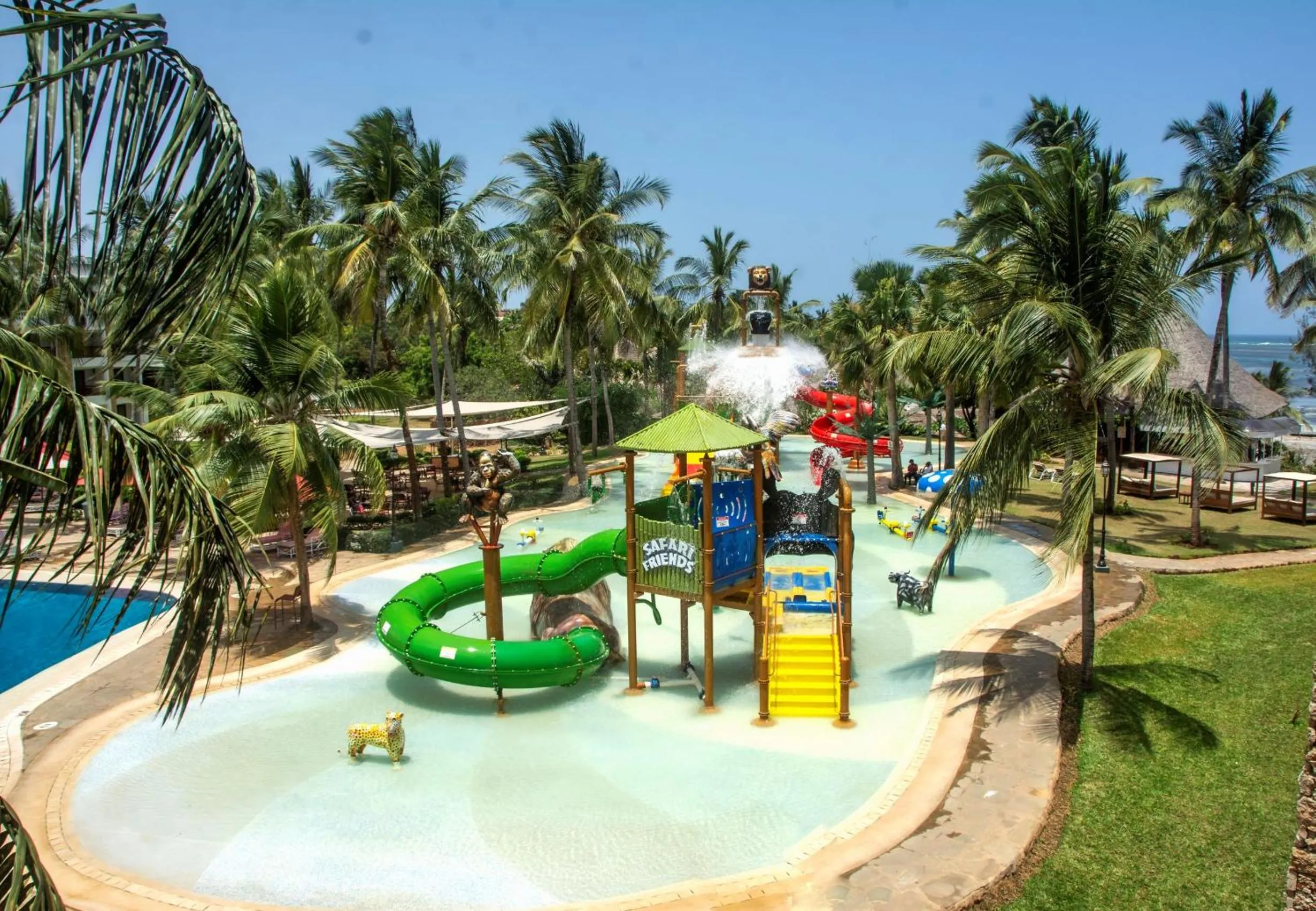 Aqua park in PrideInn Paradise Beach Resort & Spa Mombasa
