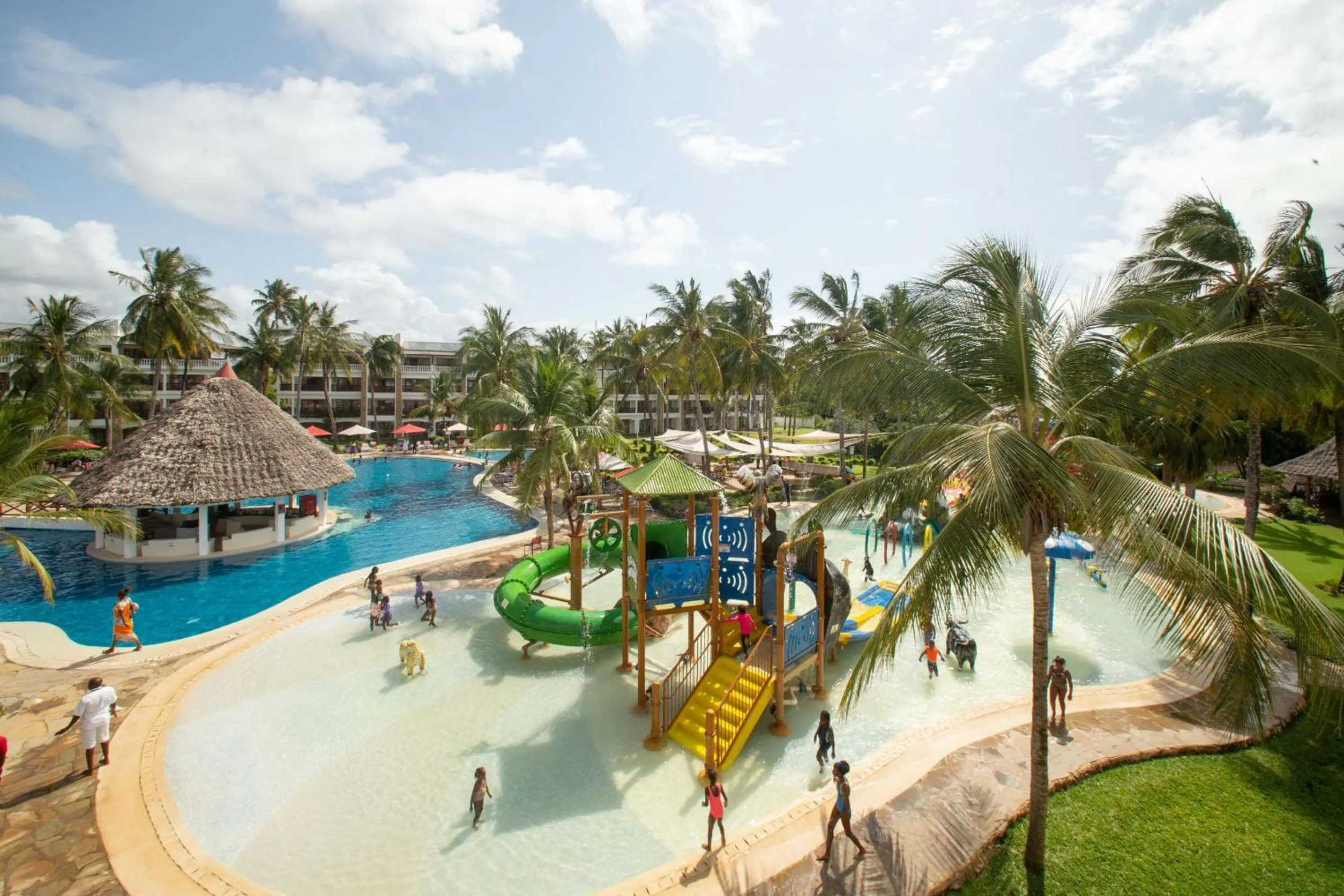 Aqua park in PrideInn Paradise Beach Resort & Spa Mombasa