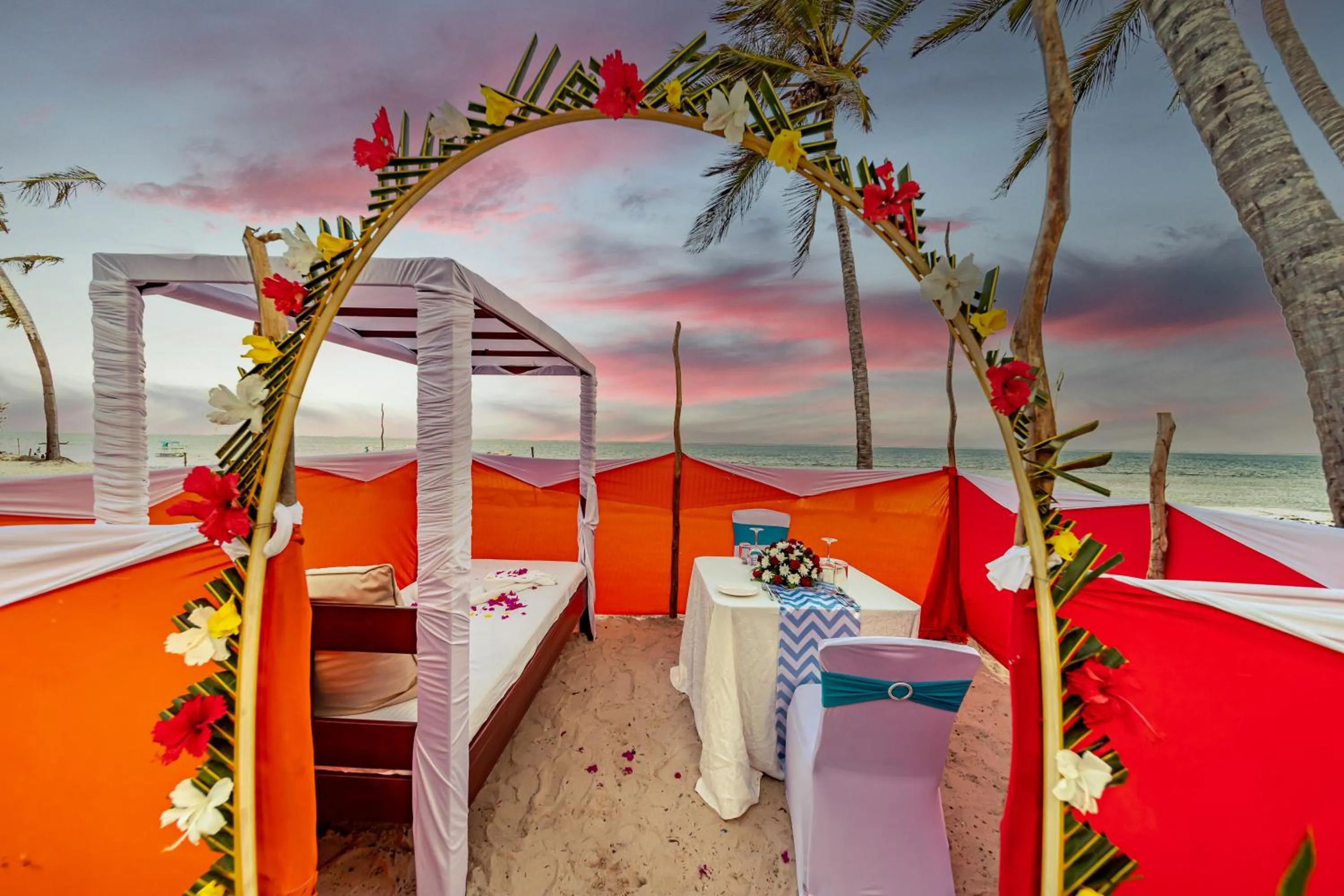 Beach, Bed in PrideInn Paradise Beach Resort & Spa Mombasa