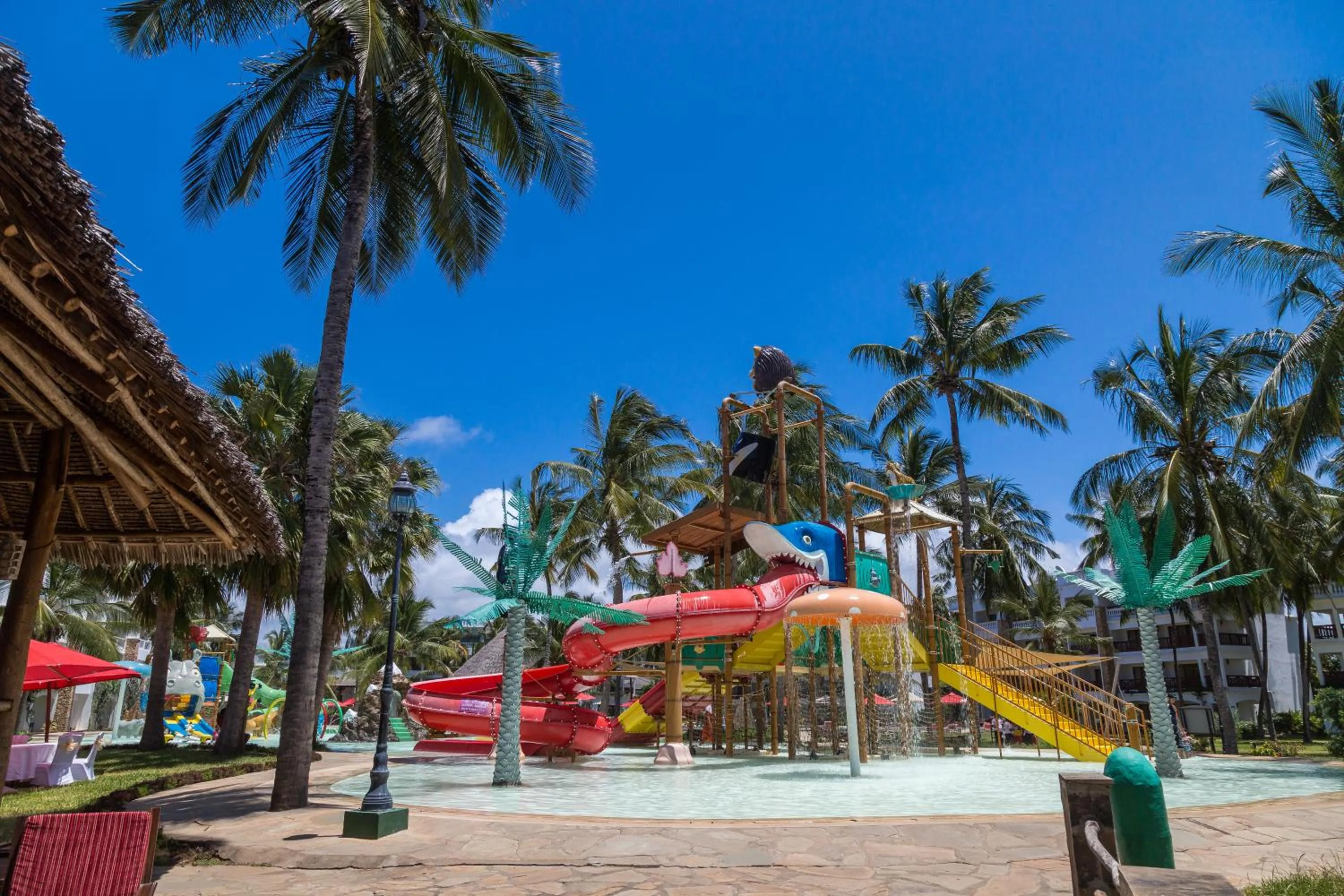 Aqua park in PrideInn Paradise Beach Resort & Spa Mombasa