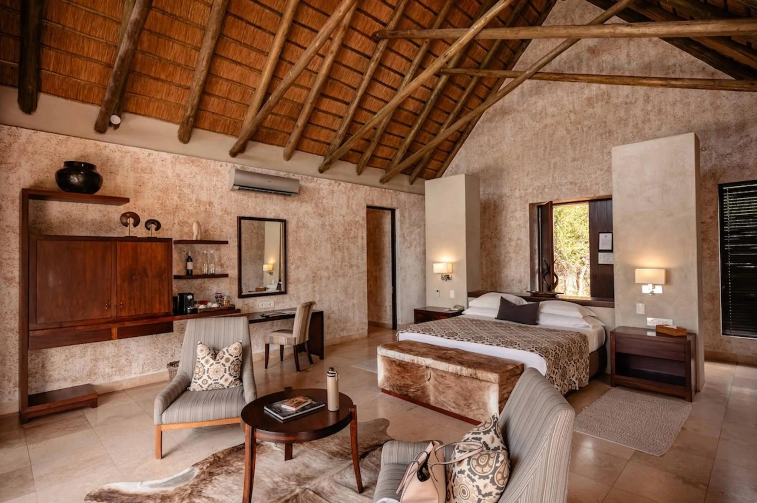 Bed in Kapama Southern Camp