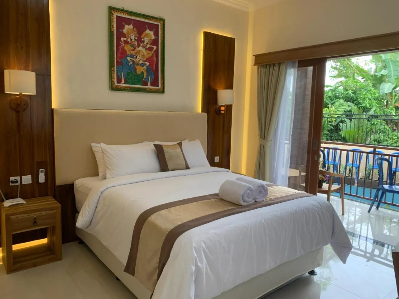 Bed in Betesda Guest House