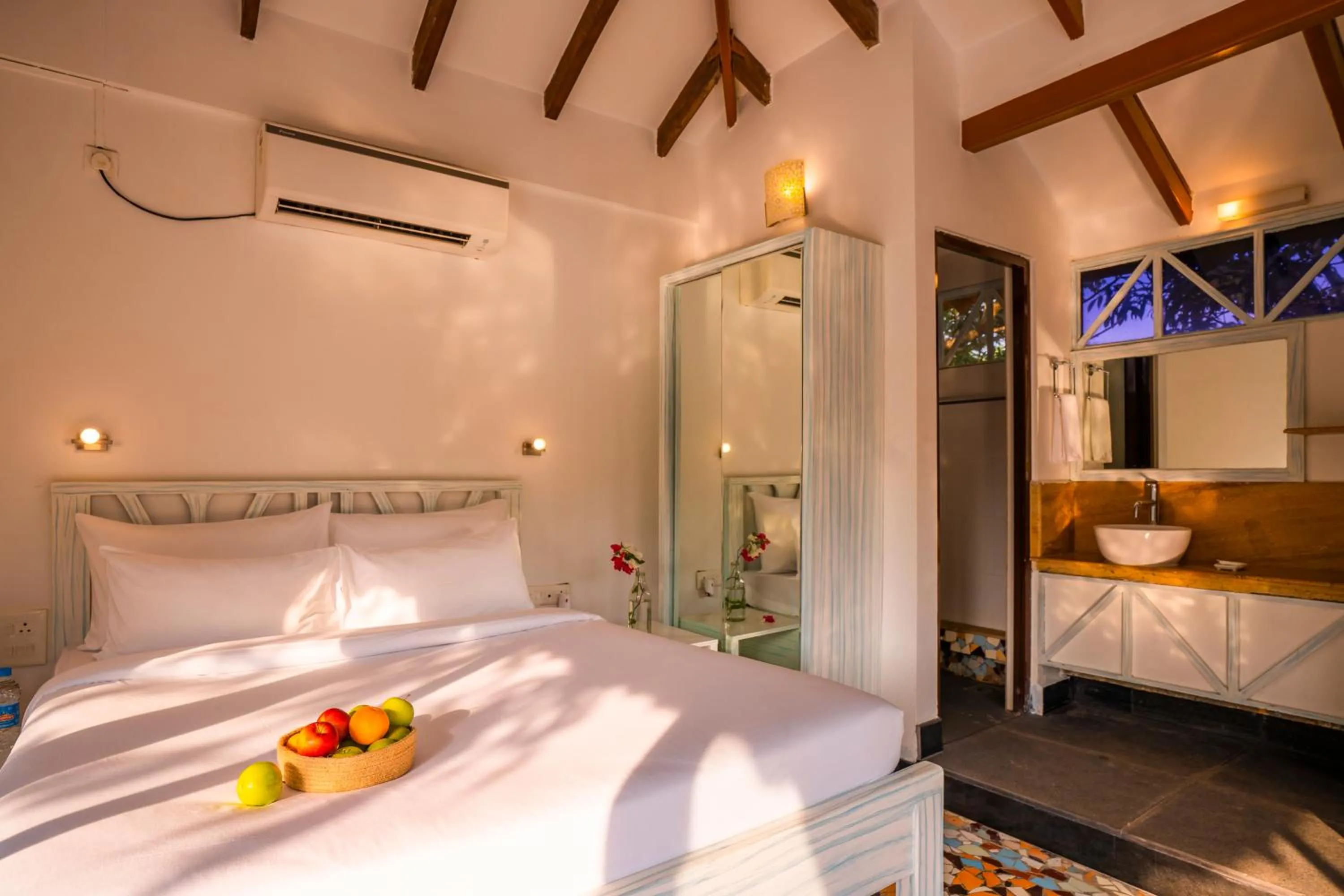 Bed in Moustache Goa Luxuria