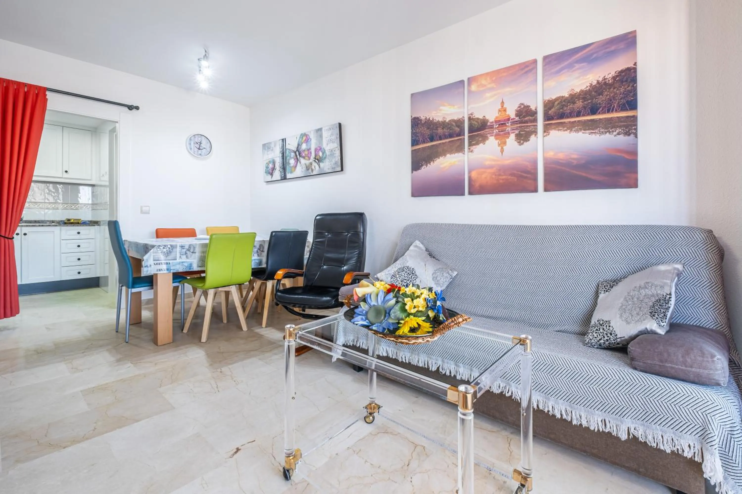 Kitchen or kitchenette in Gemelos 22 Resort Apartment 2-15-B Levante Beach