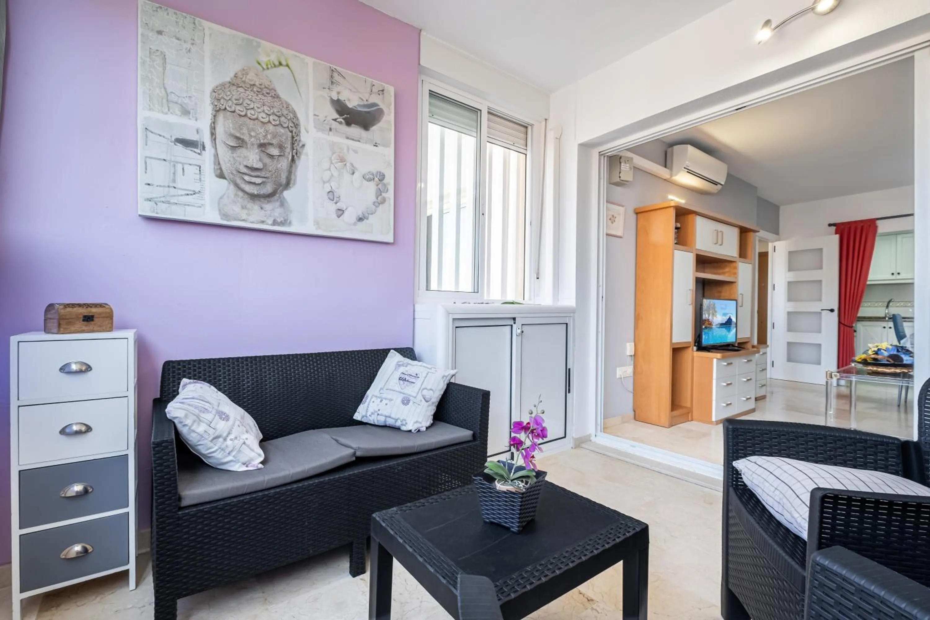 TV and multimedia in Gemelos 22 Resort Apartment 2-15-B Levante Beach