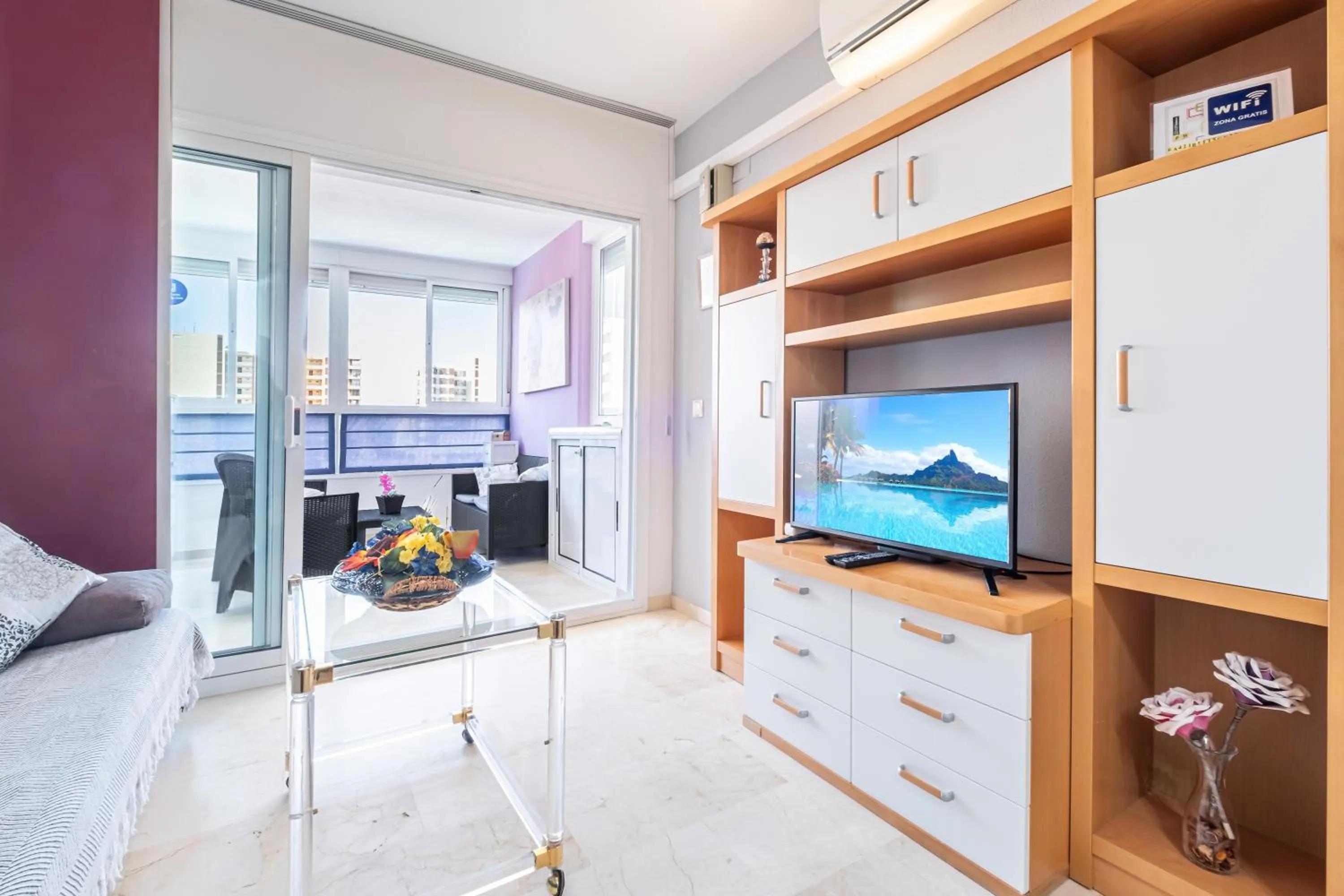 TV and multimedia in Gemelos 22 Resort Apartment 2-15-B Levante Beach