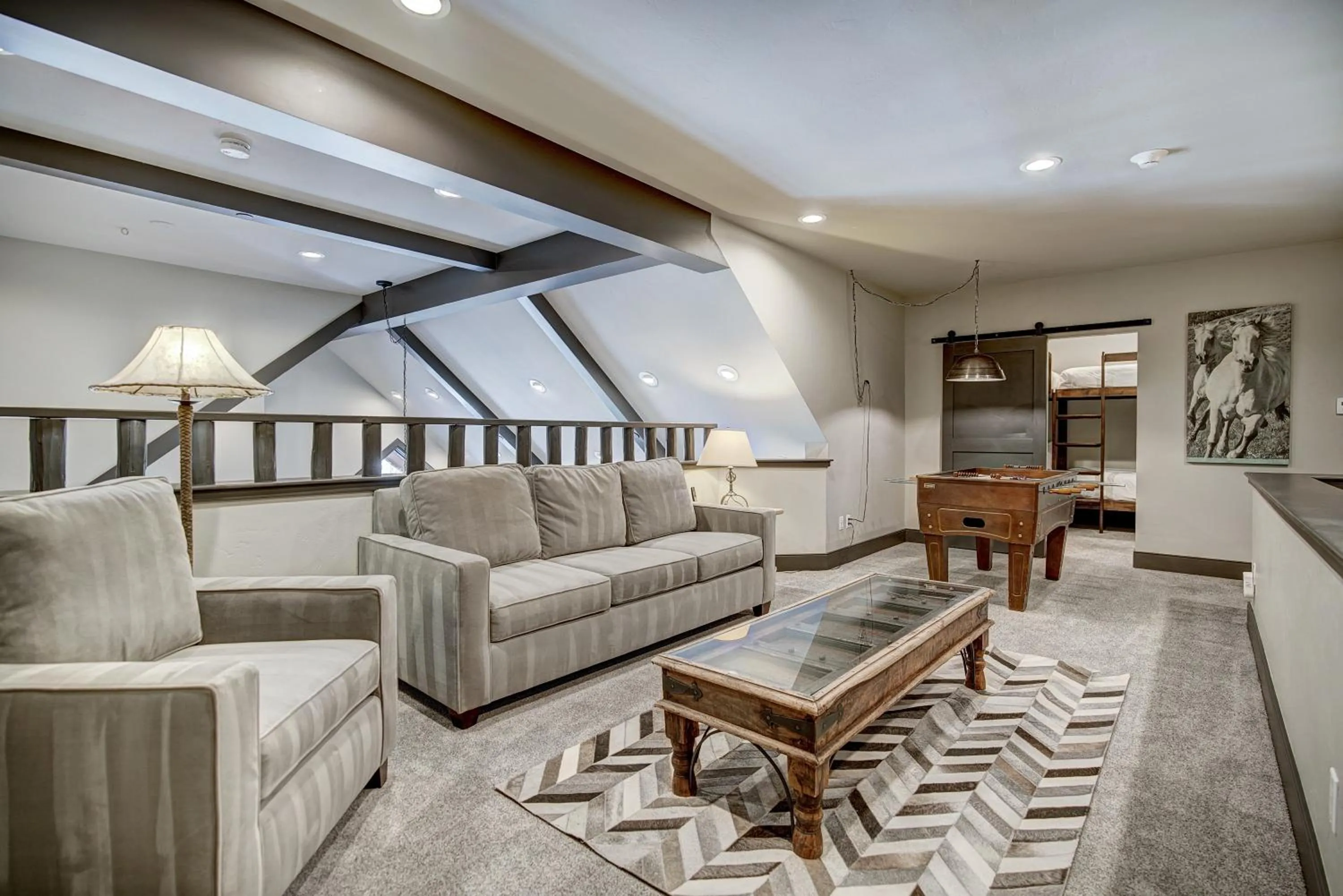 Seating area in Bachelor Gulch Village