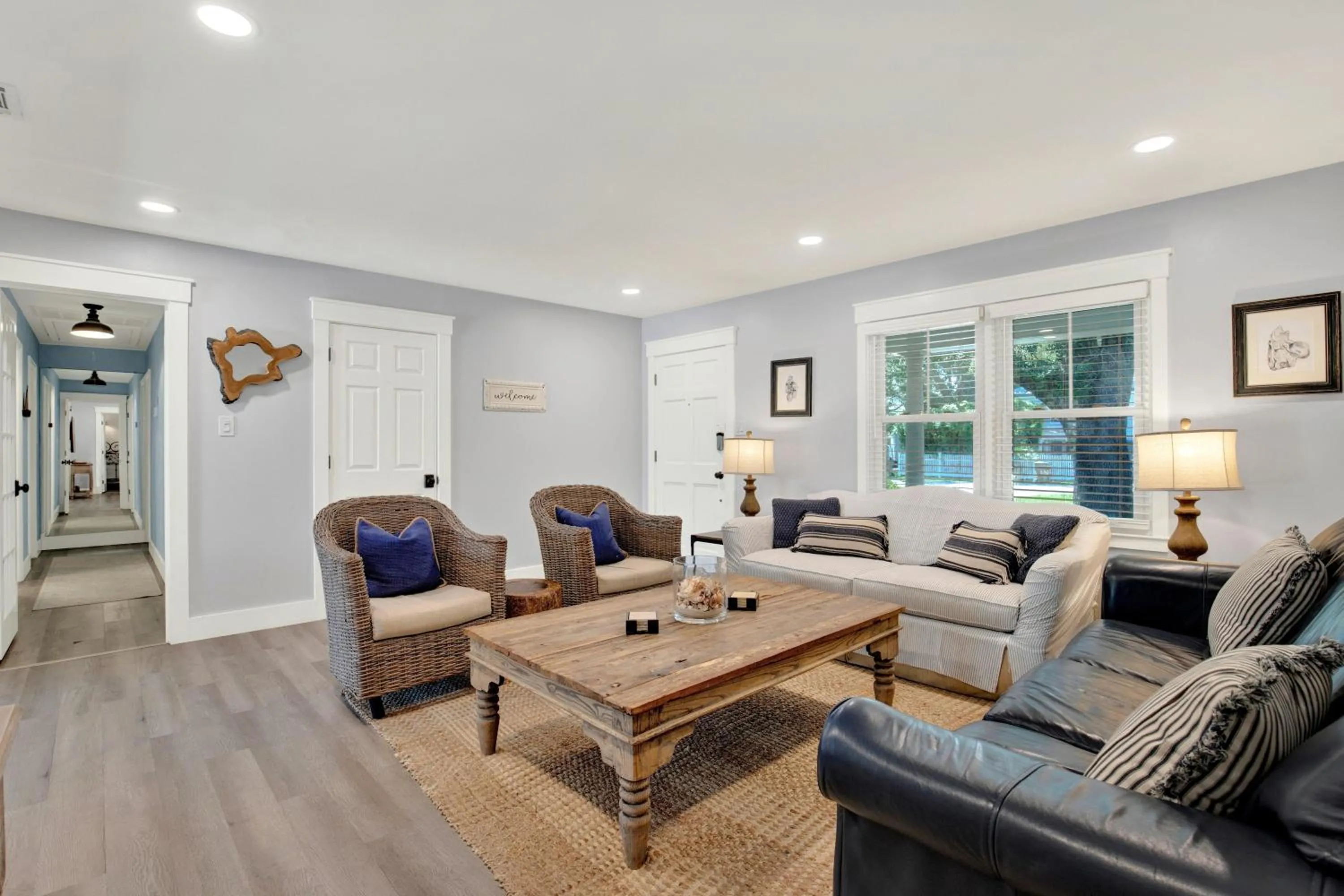 Living room in The Oar House