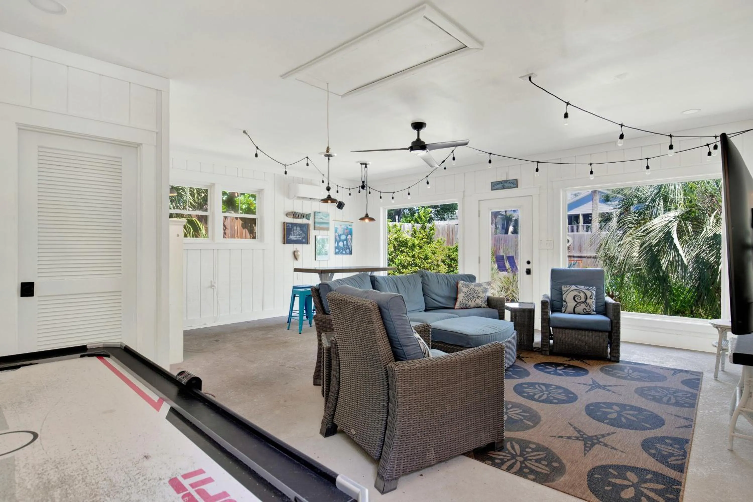 Living room in The Oar House