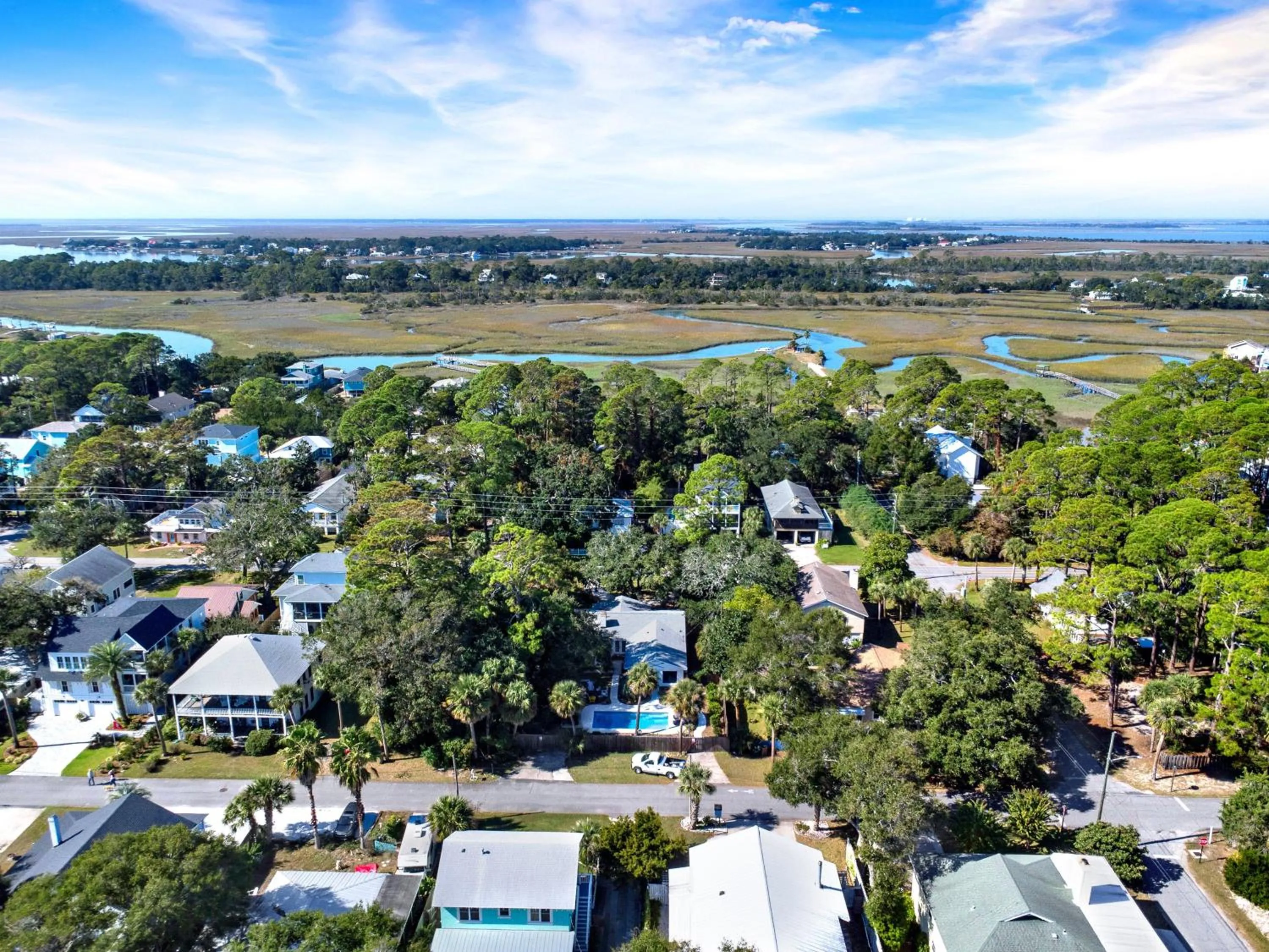 Bird's eye view in The Oar House