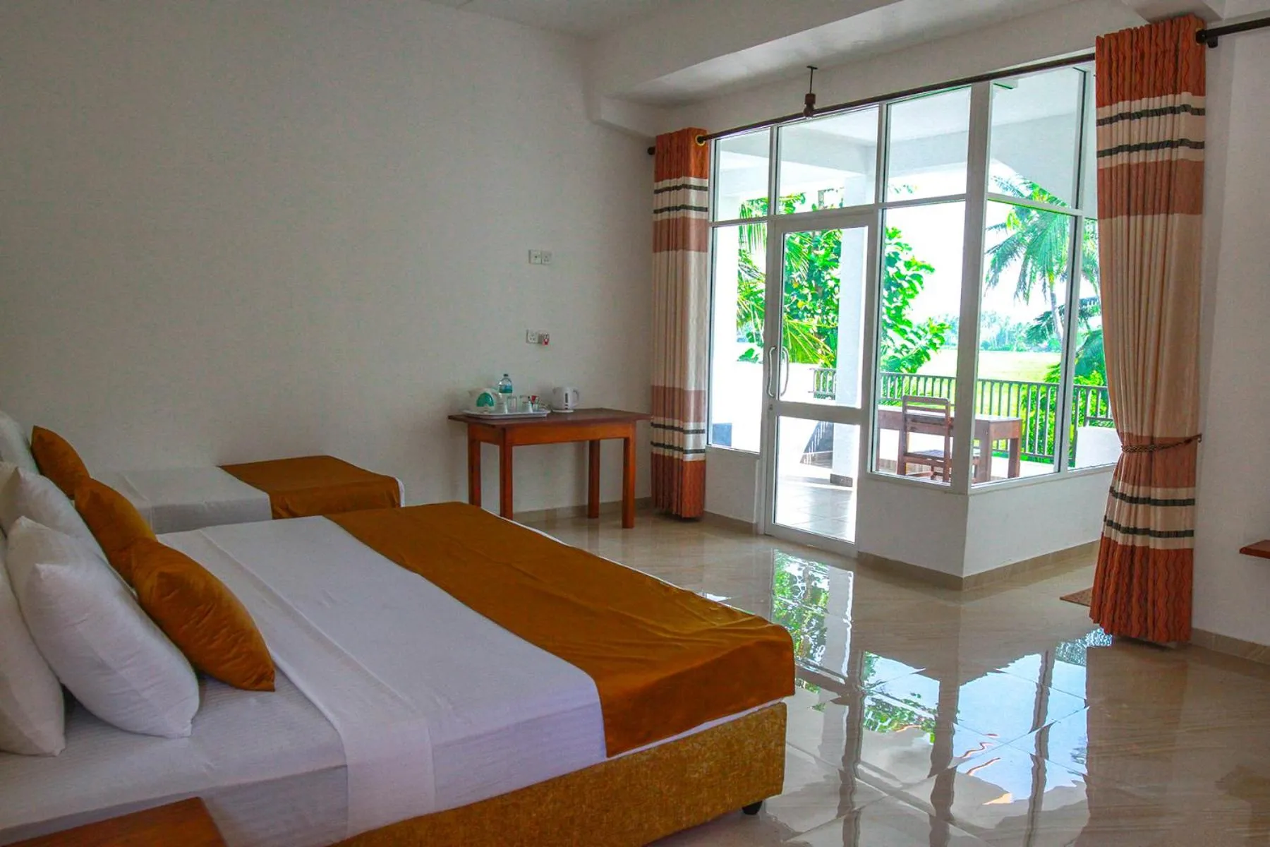 Bed in Hotel Nilketha Yala Tissamaharama