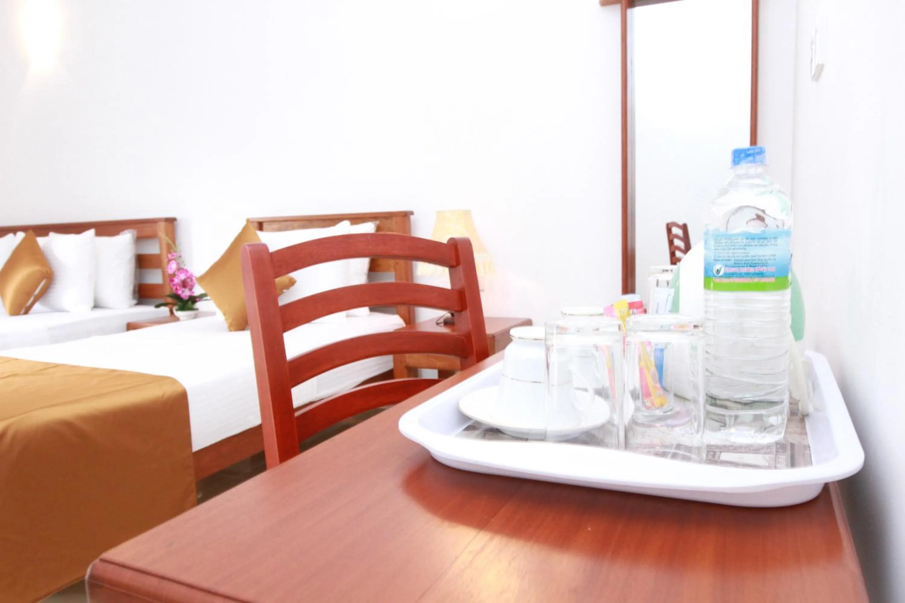 Bed in Hotel Nilketha Yala Tissamaharama