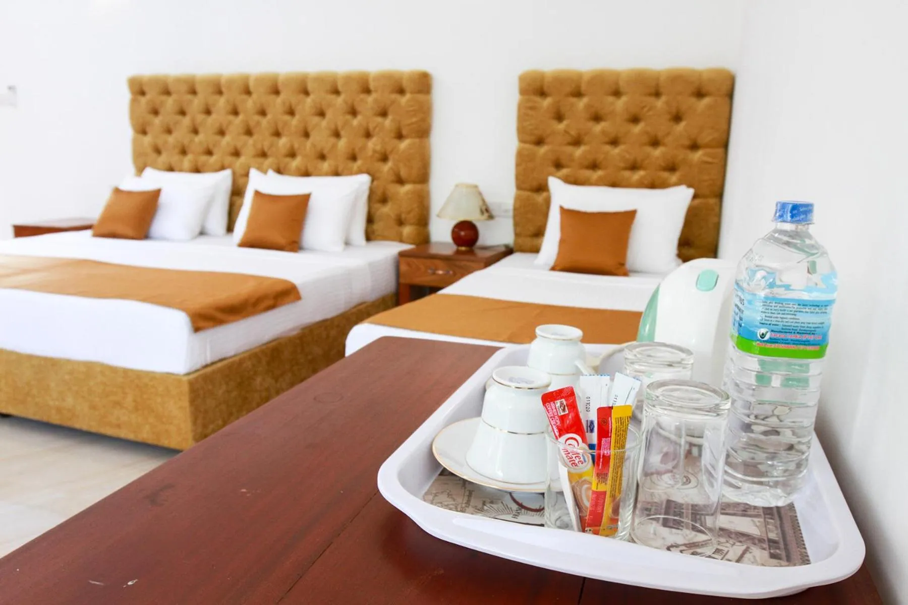 Bed in Hotel Nilketha Yala Tissamaharama