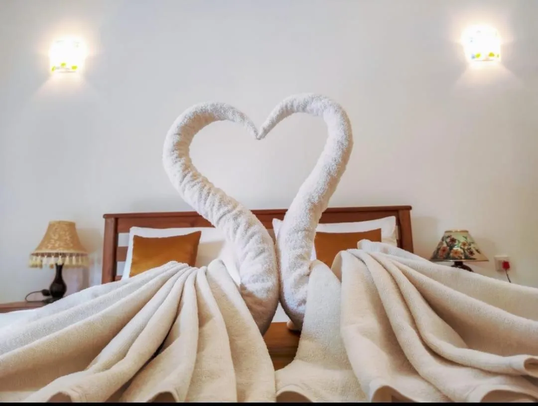 Bed in Hotel Nilketha Yala Tissamaharama