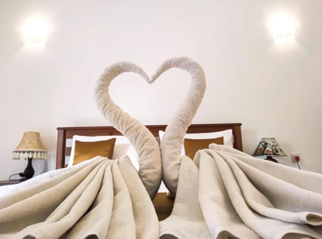 Bed in Hotel Nilketha Yala Tissamaharama