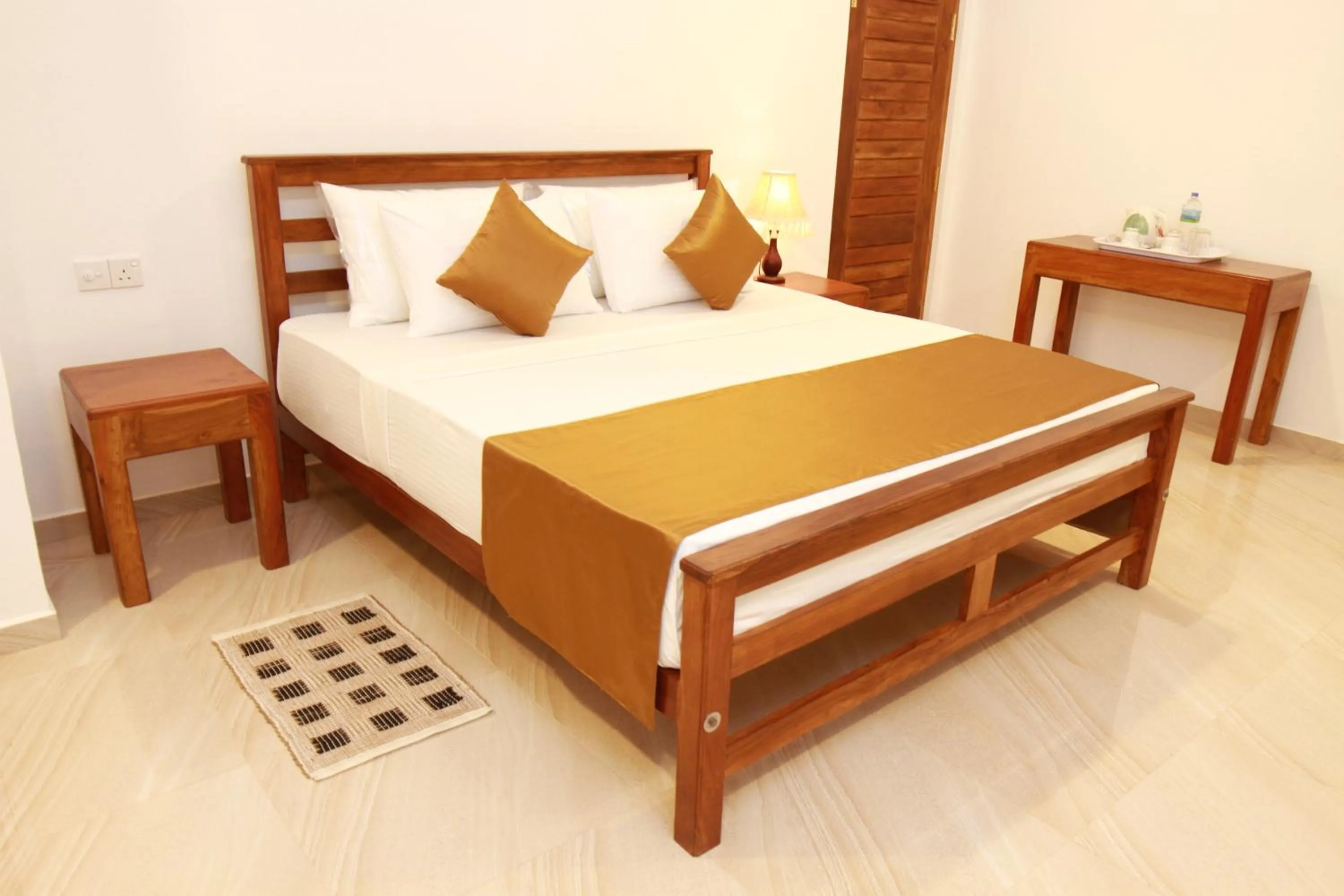 Bed in Hotel Nilketha Yala Tissamaharama