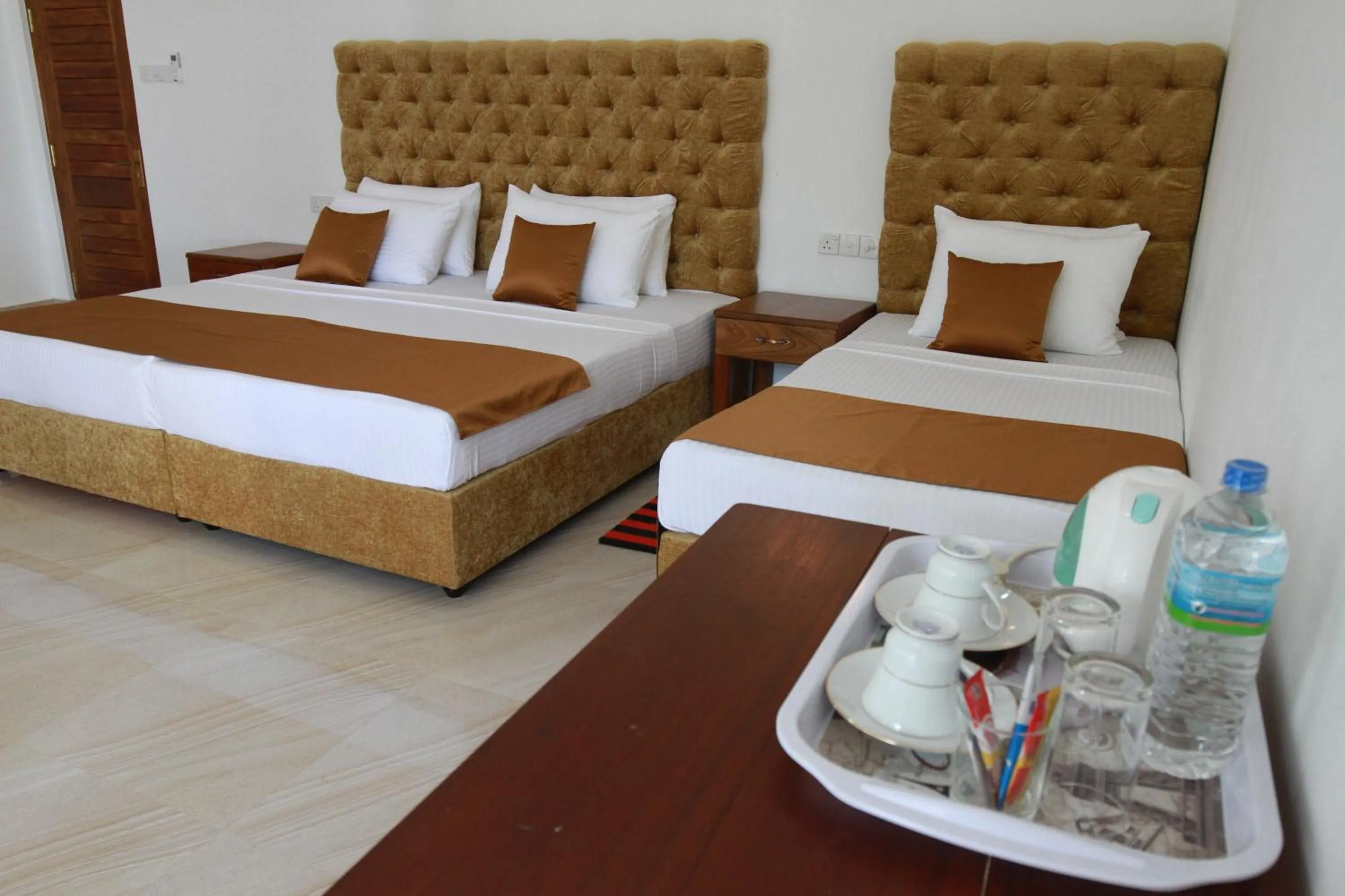 Bed in Hotel Nilketha Yala Tissamaharama