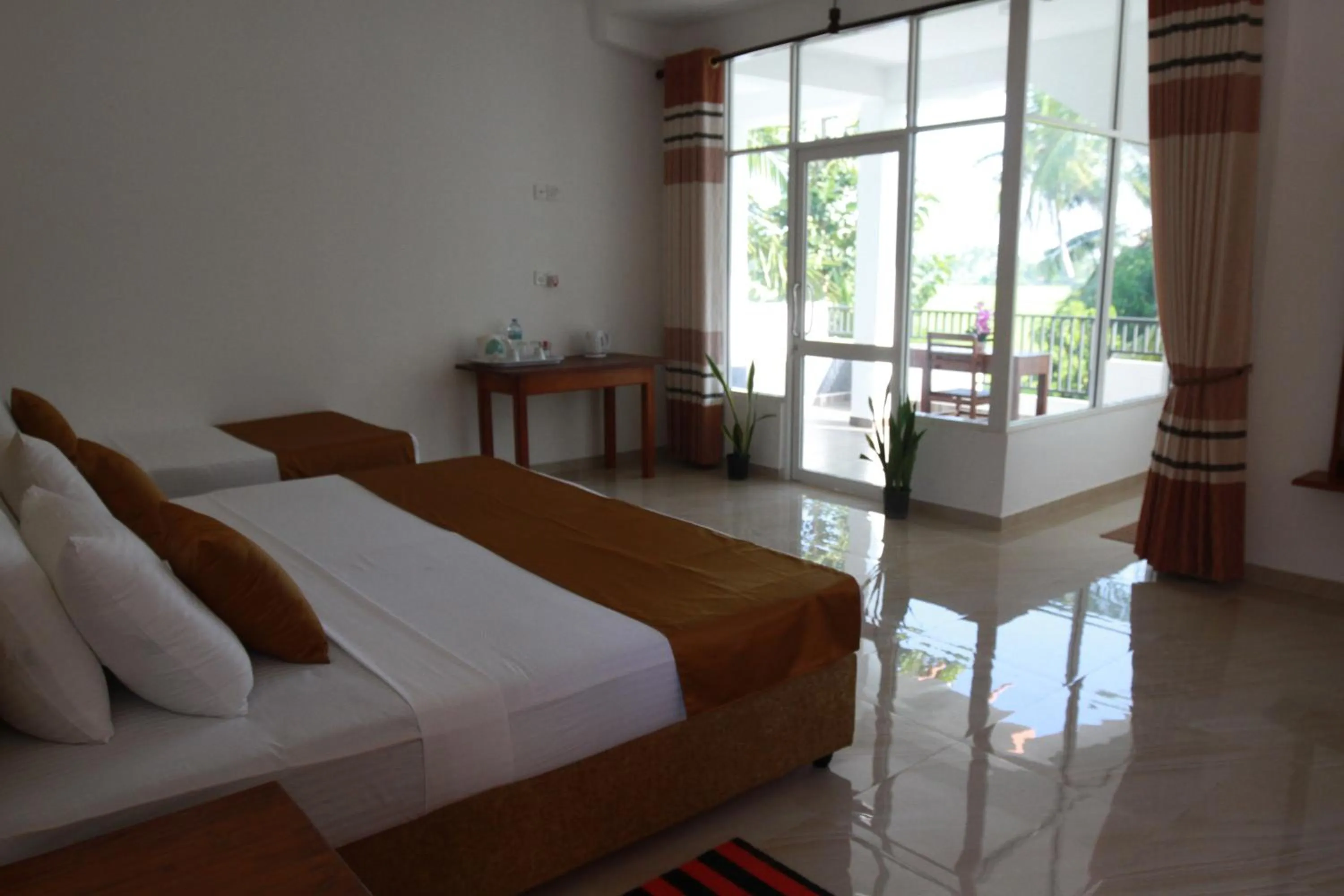 Bed in Hotel Nilketha Yala Tissamaharama