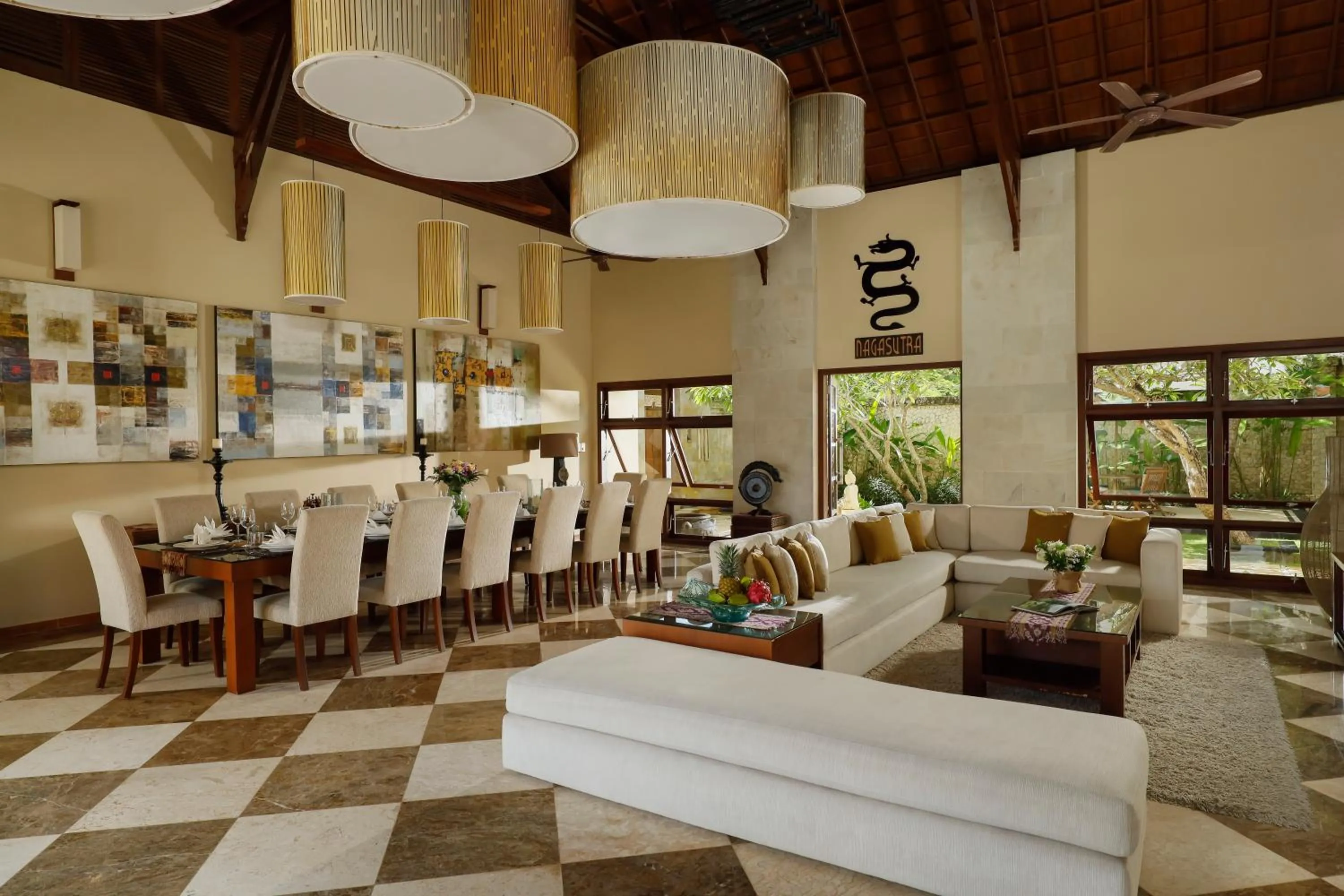 Living room in Nagasutra Villa by Nakula