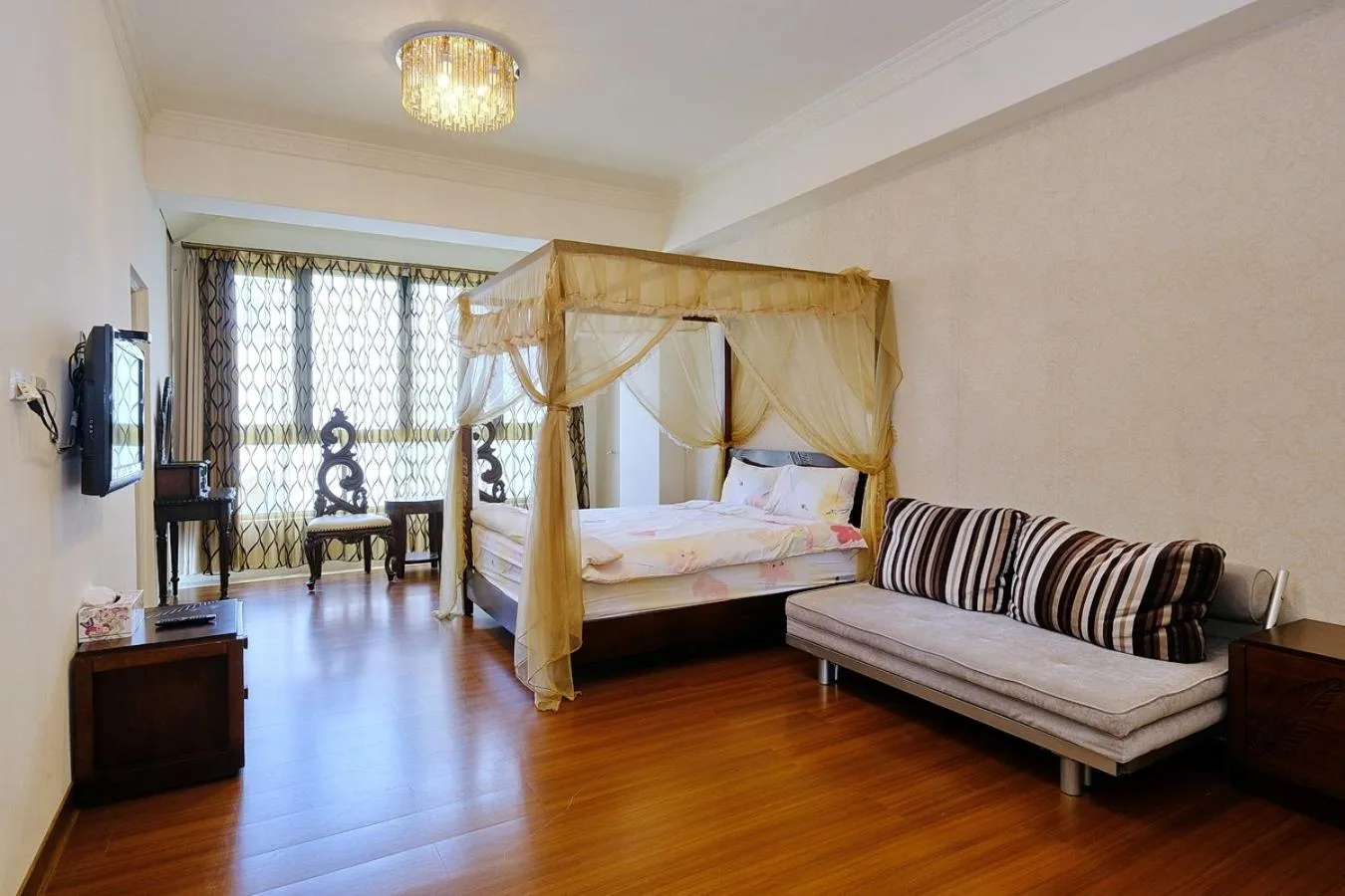 Bed in 七星潭海灣民宿-附電梯-車位-充電樁