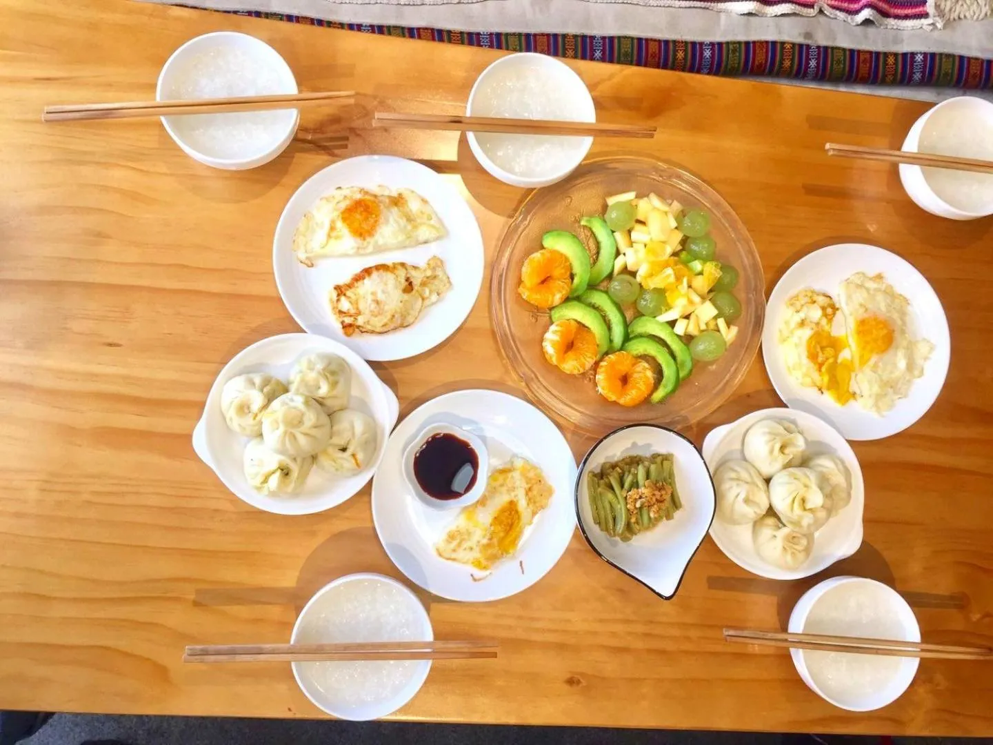Breakfast in Fengma Feiyang Hostel