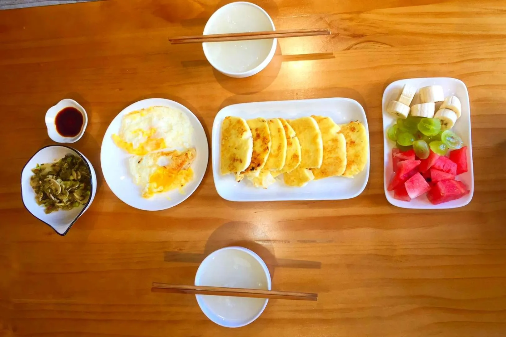 Breakfast in Fengma Feiyang Hostel