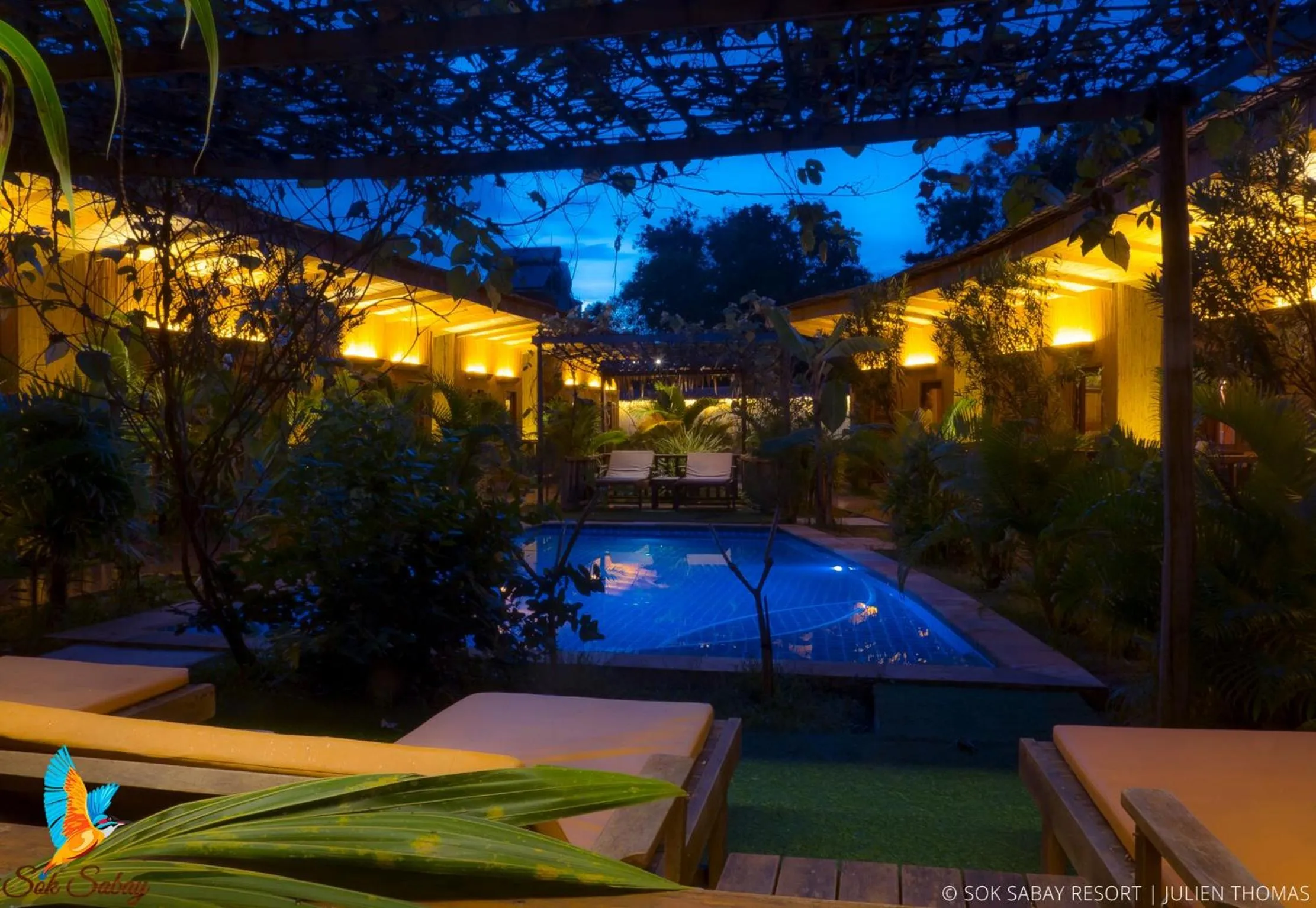 Pool view in Sok Sabay Resort