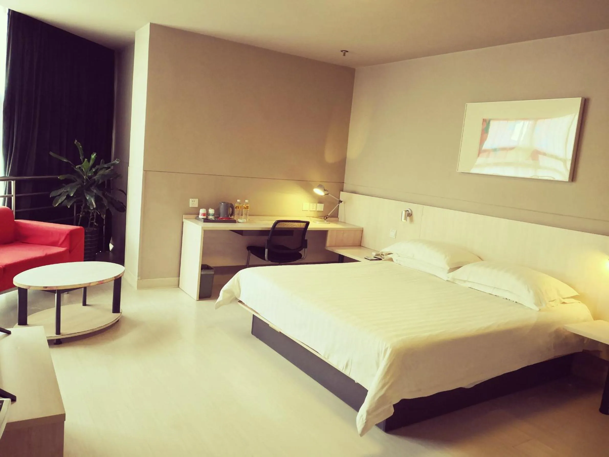 Bed in Jinjiang Inn Huaibei Mengshan Road