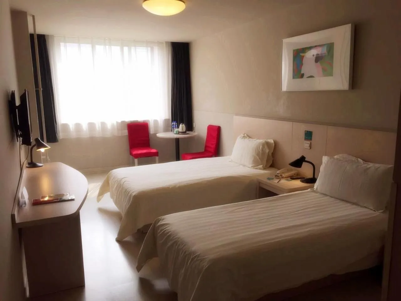 Bedroom, Bed in Jinjiang Inn Beijing Olympics Park