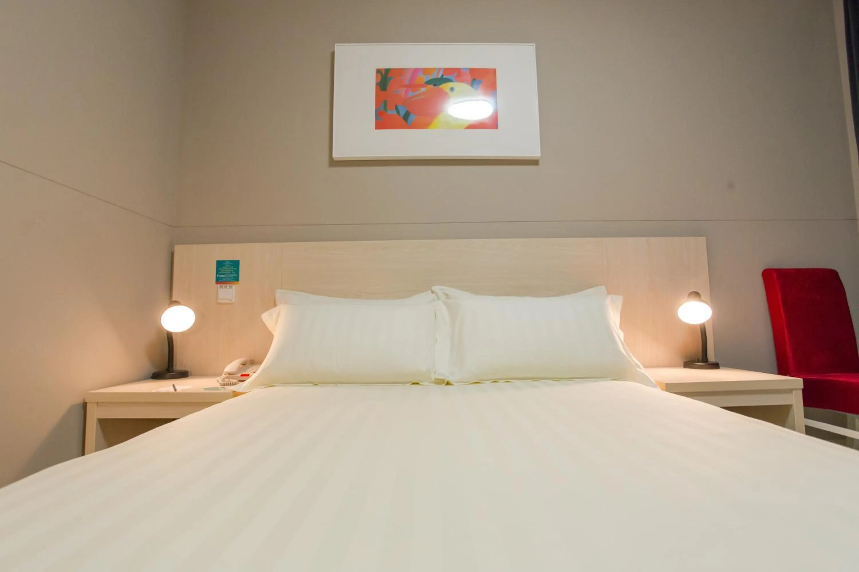 Bedroom, Bed in Jinjiang Inn Beijing Olympics Park