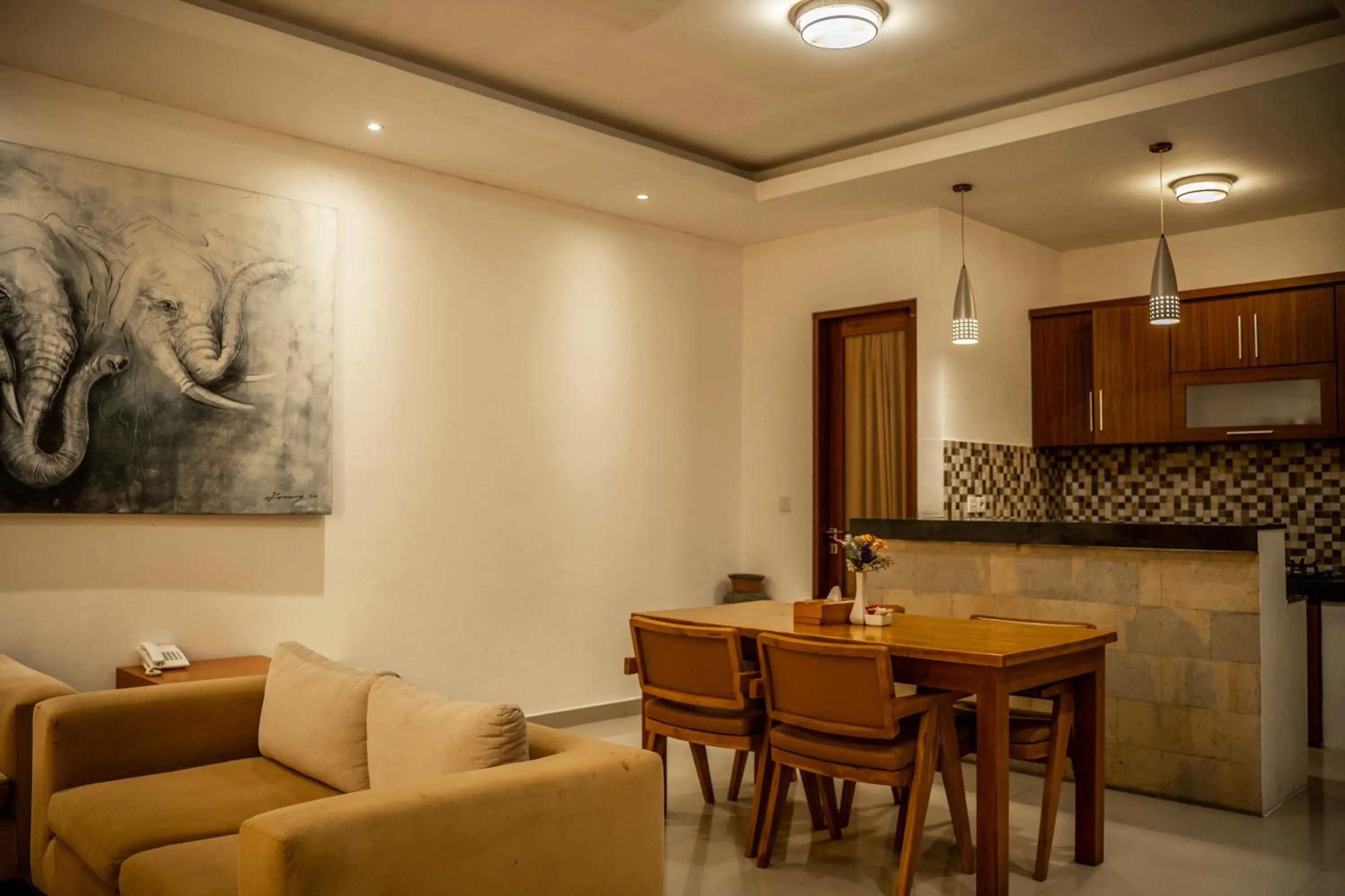 Living room in Kubu Manggala Villas Seminyak