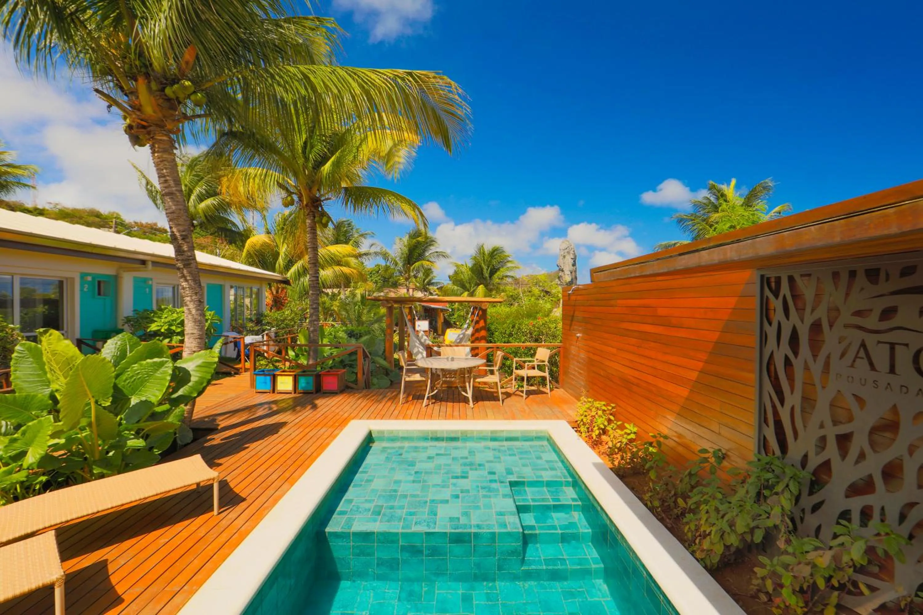 Swimming pool in Pousada Atoba