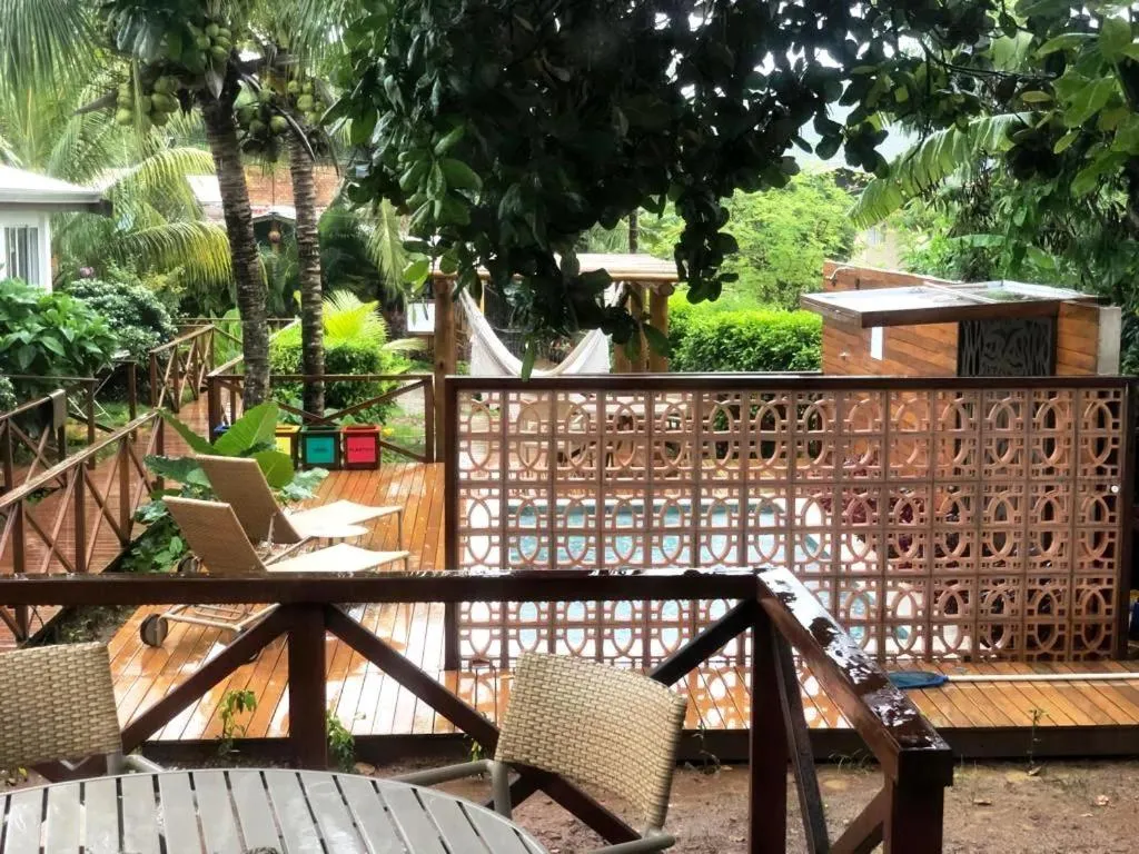 Balcony/Terrace in Pousada Atoba