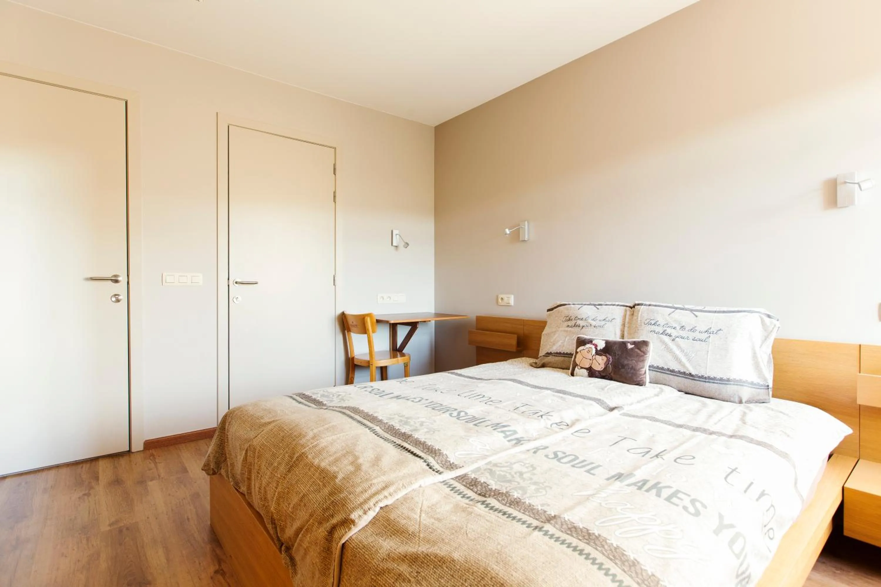 Bed in Hoevehotel Ronse