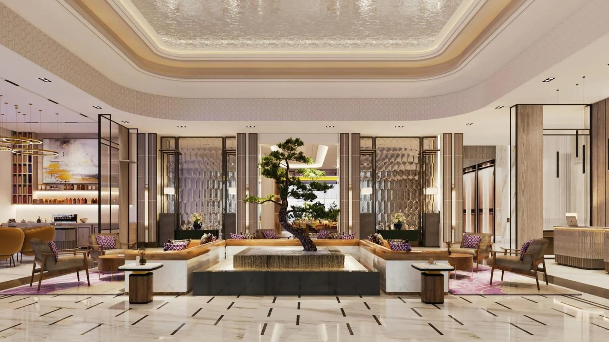 Lobby or reception in Vivanta Vrindavan