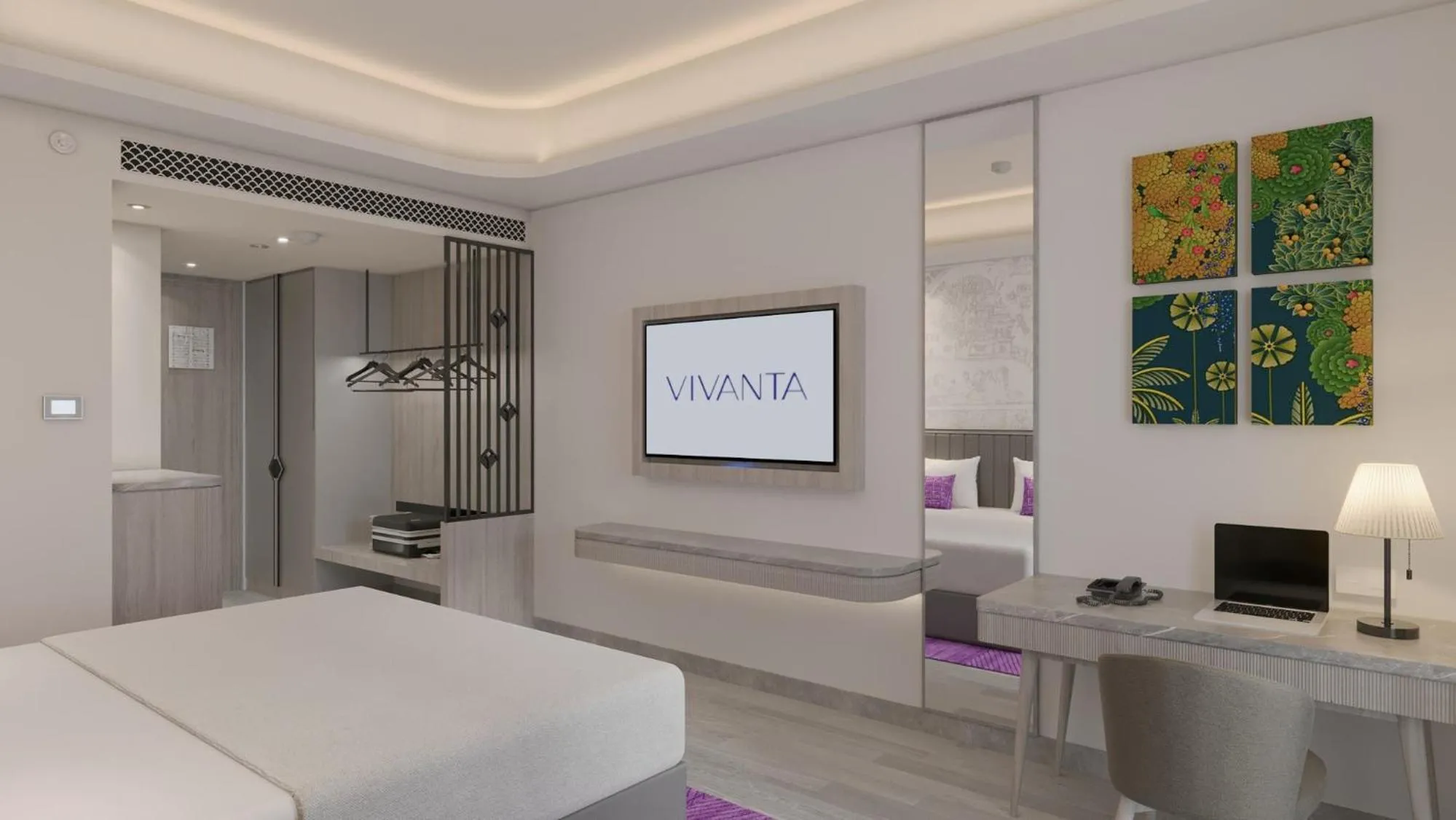 Bed in Vivanta Vrindavan