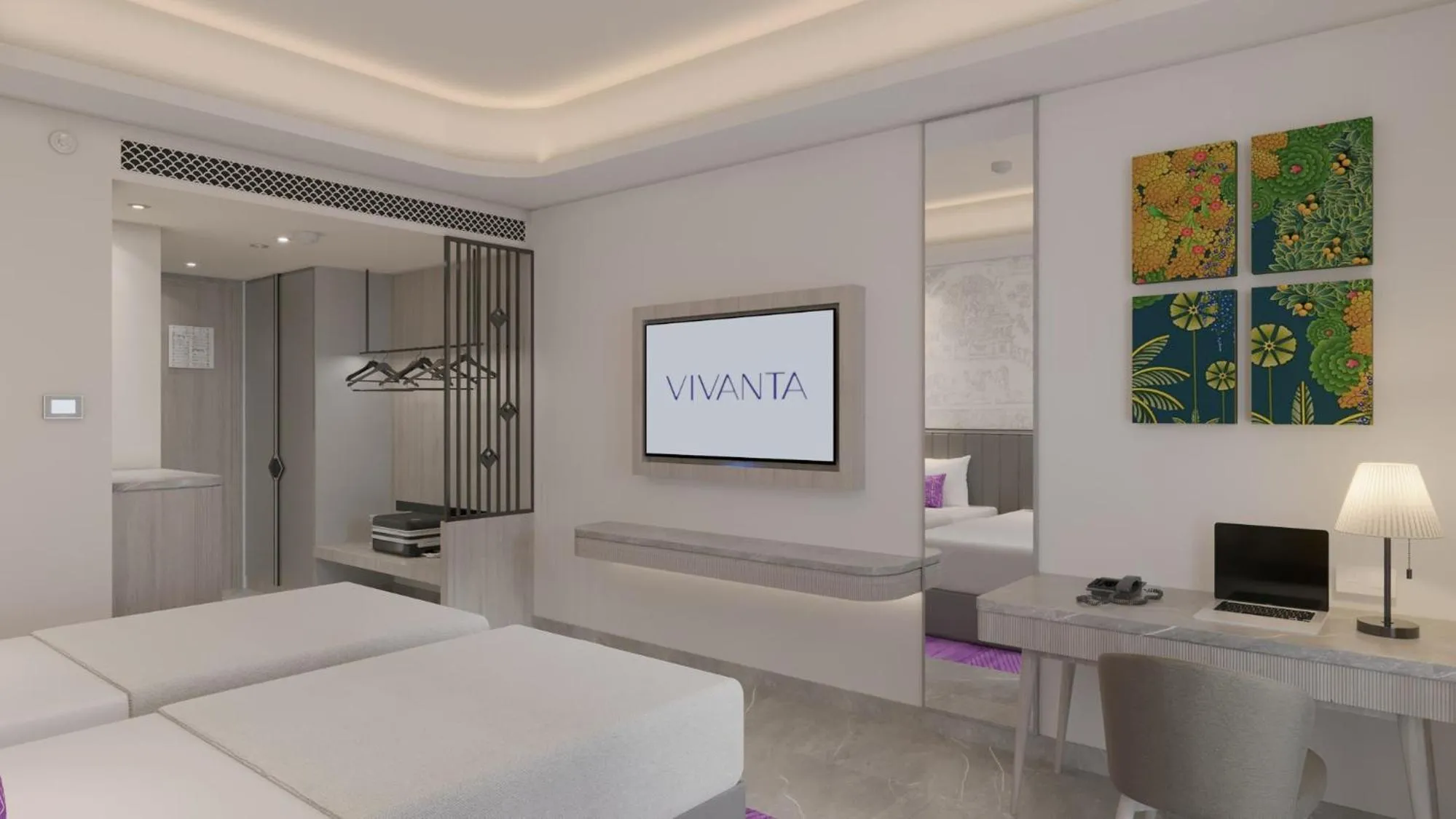 Bed in Vivanta Vrindavan