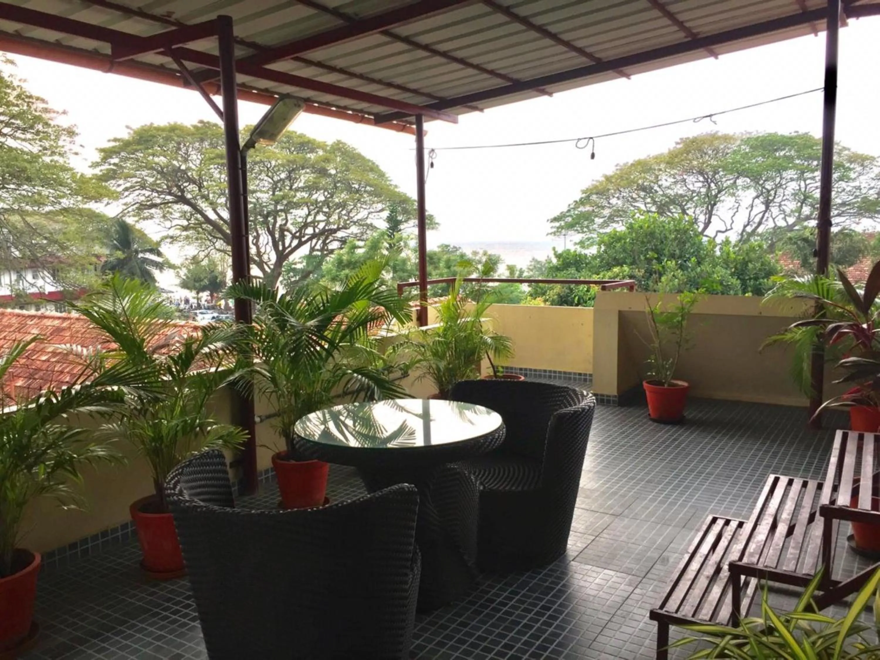 Balcony/Terrace in Fortkochi Beach Inn